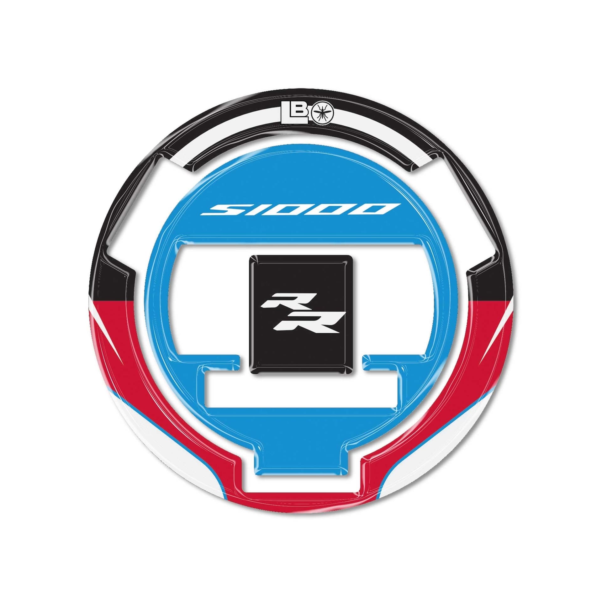 Protezione Tappo serbatoio moto adesivo 3D compatibile con Bmw S1000RR 2009-2026 in prodotto LabelBike - Bibbiano, commercioVirtuoso.it