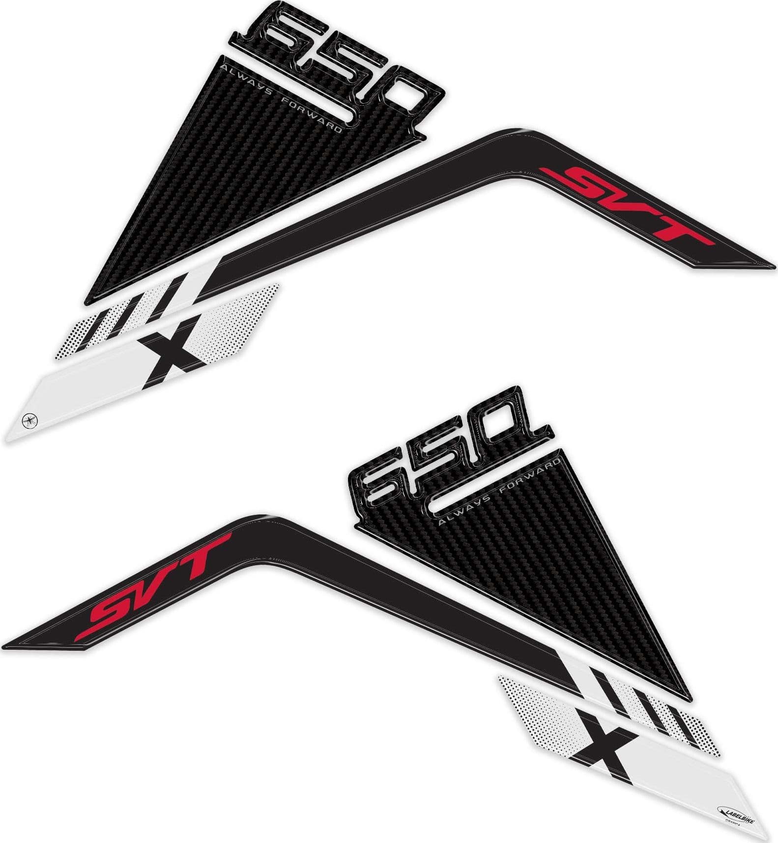 Protezioni Laterali Adesivi 3D serbatoio compatibili con QJ Motor SVT650X 2026 in Decalcomanie adesivi e magneti LabelBike - Bibbiano, commercioVirtuoso.it