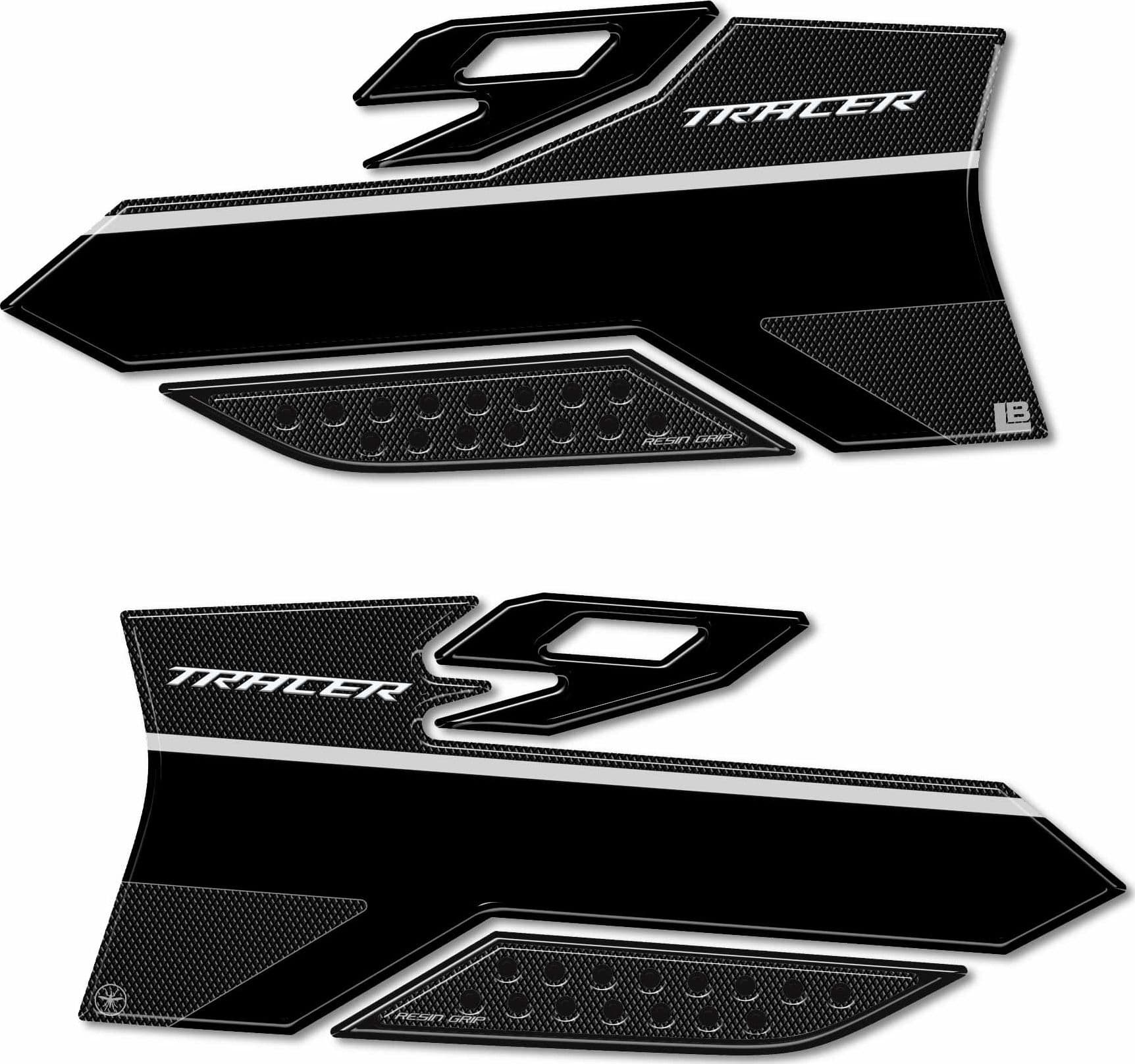 Adesivi Protezioni Laterali 3D serbatoio compatibili con Yamaha Tracer 9 2025 in Decalcomanie adesivi e magneti LabelBike - Bibbiano, commercioVirtuoso.it