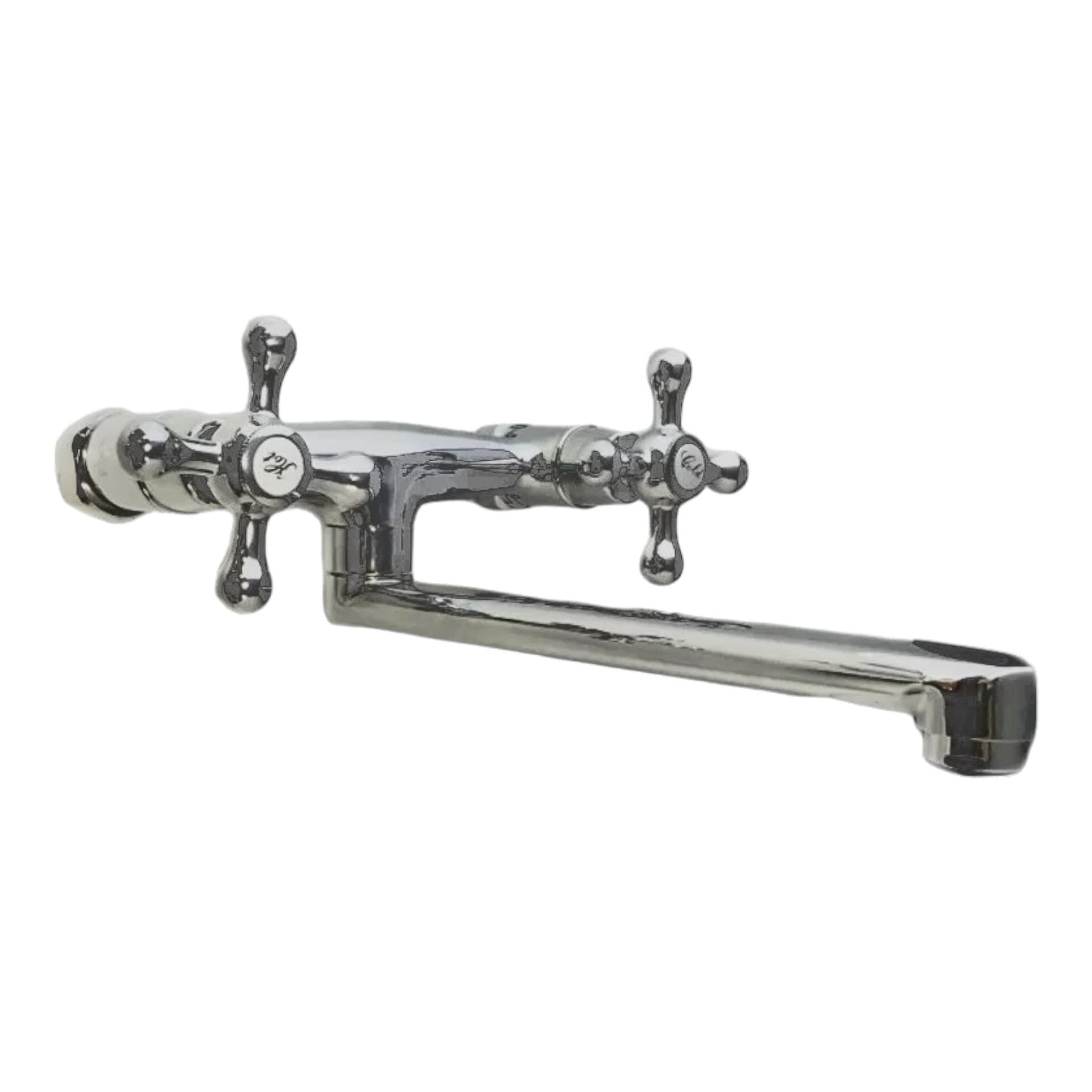 Rubinetto bagno cucina vintage epoca a parete per lavanderia o lavabo a canna dritta cromato in Rubinetti per vasca BagnoClic.it - Pregnana Milanese, commercioVirtuoso.it