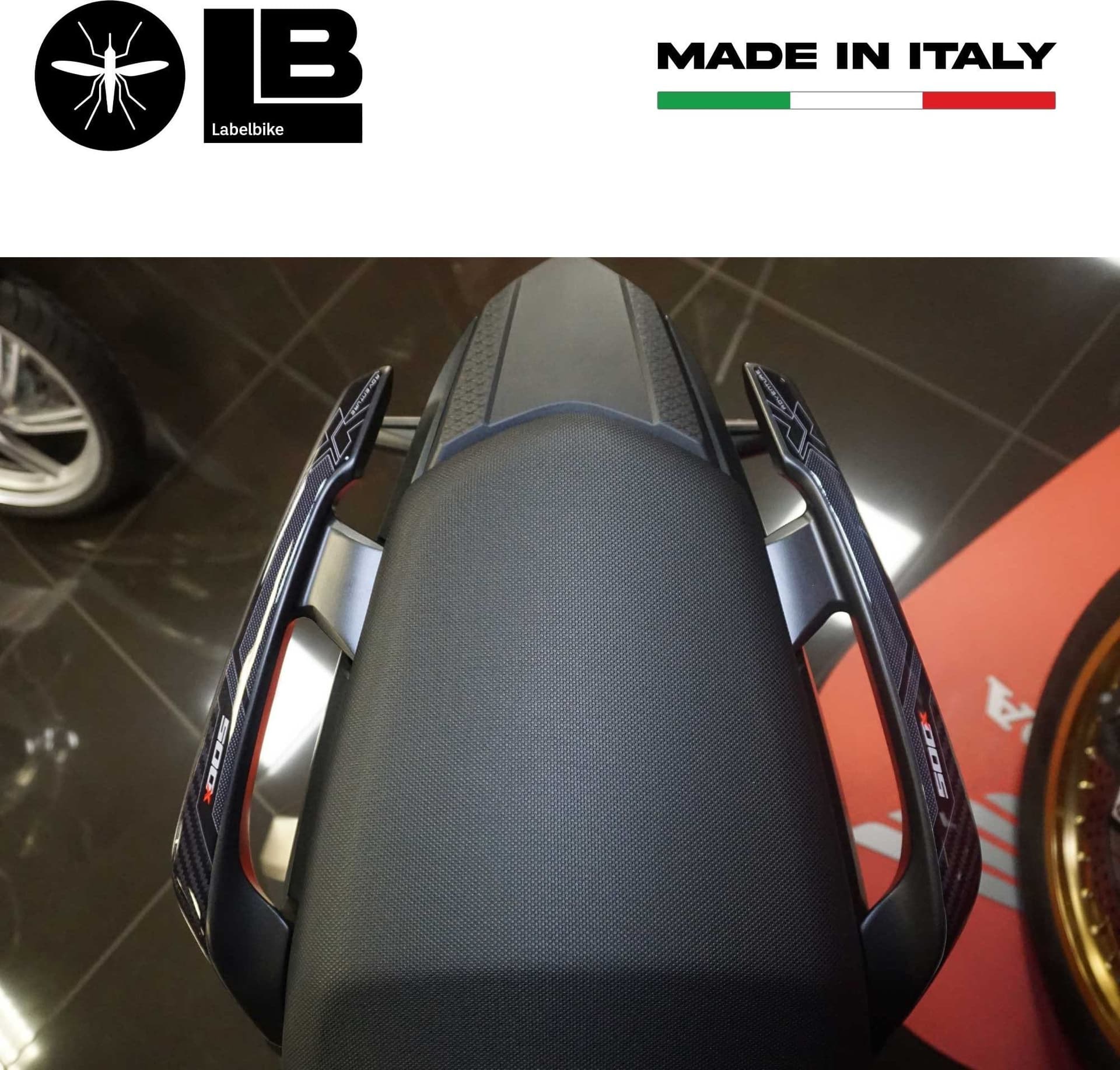 Adesivi 3D Protezioni maniglie passeggero compatibili con Honda CB500X 2022-2023 in Decalcomanie adesivi e magneti LabelBike - Bibbiano, commercioVirtuoso.it