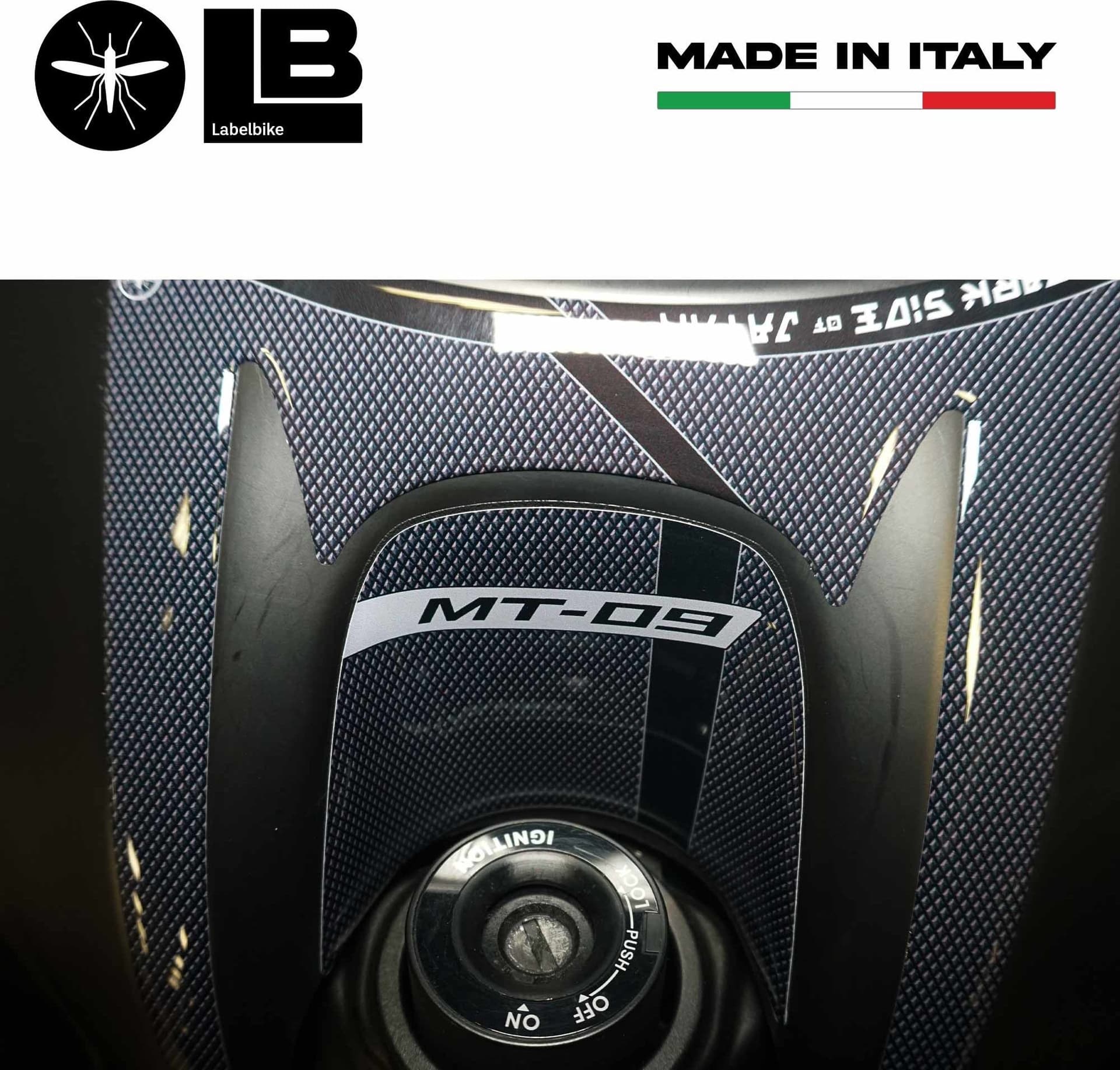 Adesivo 3D Protezione Zona Chiave Compatibile con Moto Yamaha Mt-09 2021-2022 in Decalcomanie adesivi e magneti LabelBike - Bibbiano, commercioVirtuoso.it