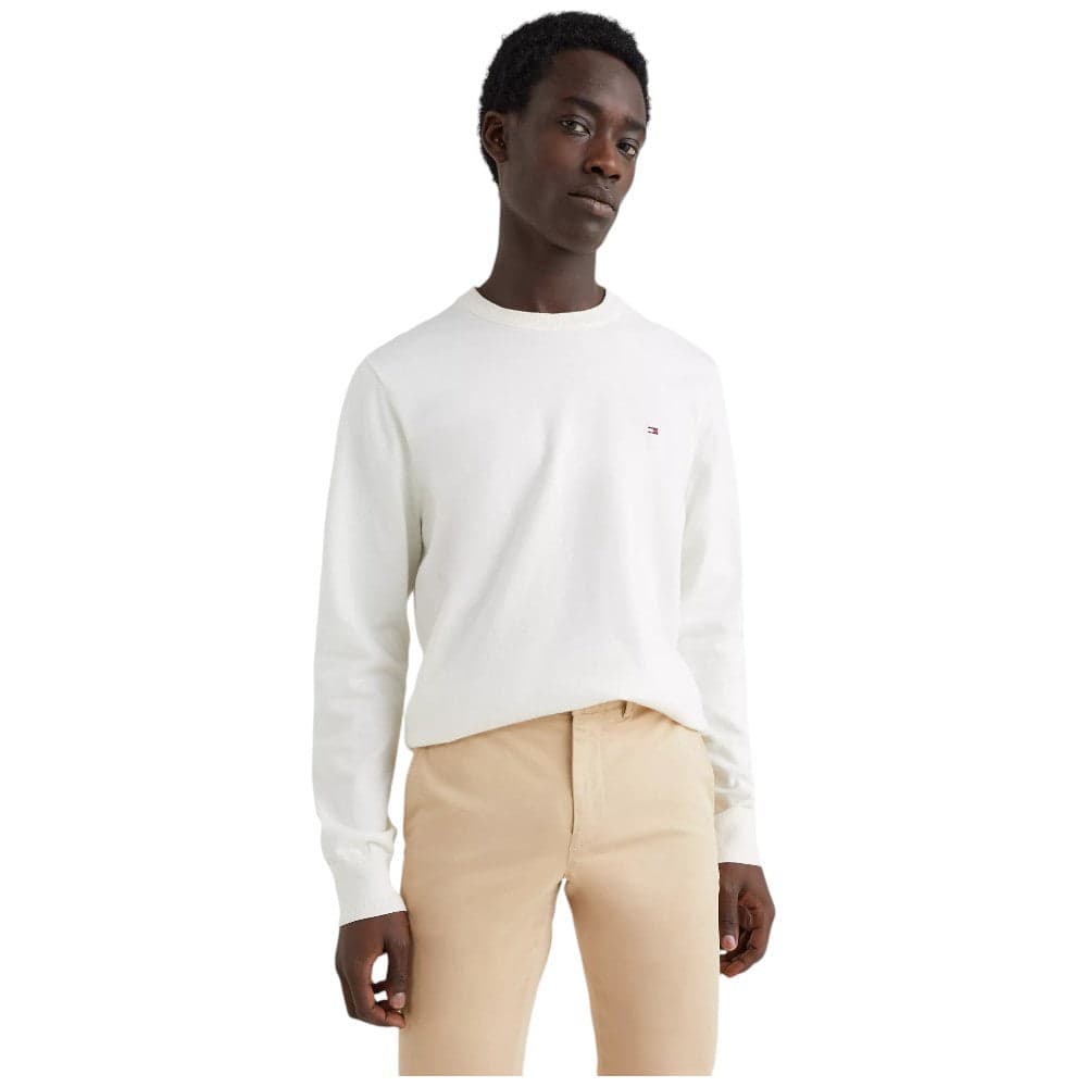 Tommy Hilfiger maglioncino bianco MW0MW21316 Maglieria Tommy Hilfiger