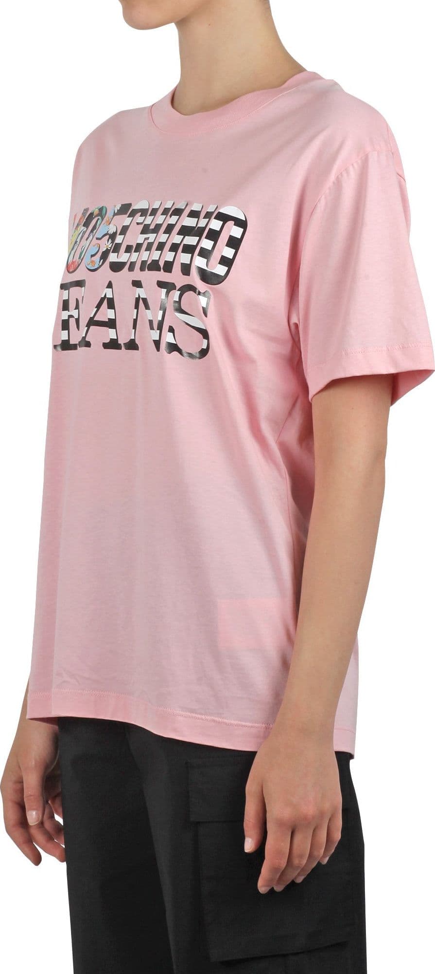 MO5CH1NO JEANS - MOSCHINO MO5CH1NO JEANS - Moschino - T-shirt - 431641 - Rosa da donna in T-shirt Drestige - Casamassima, commercioVirtuoso.it