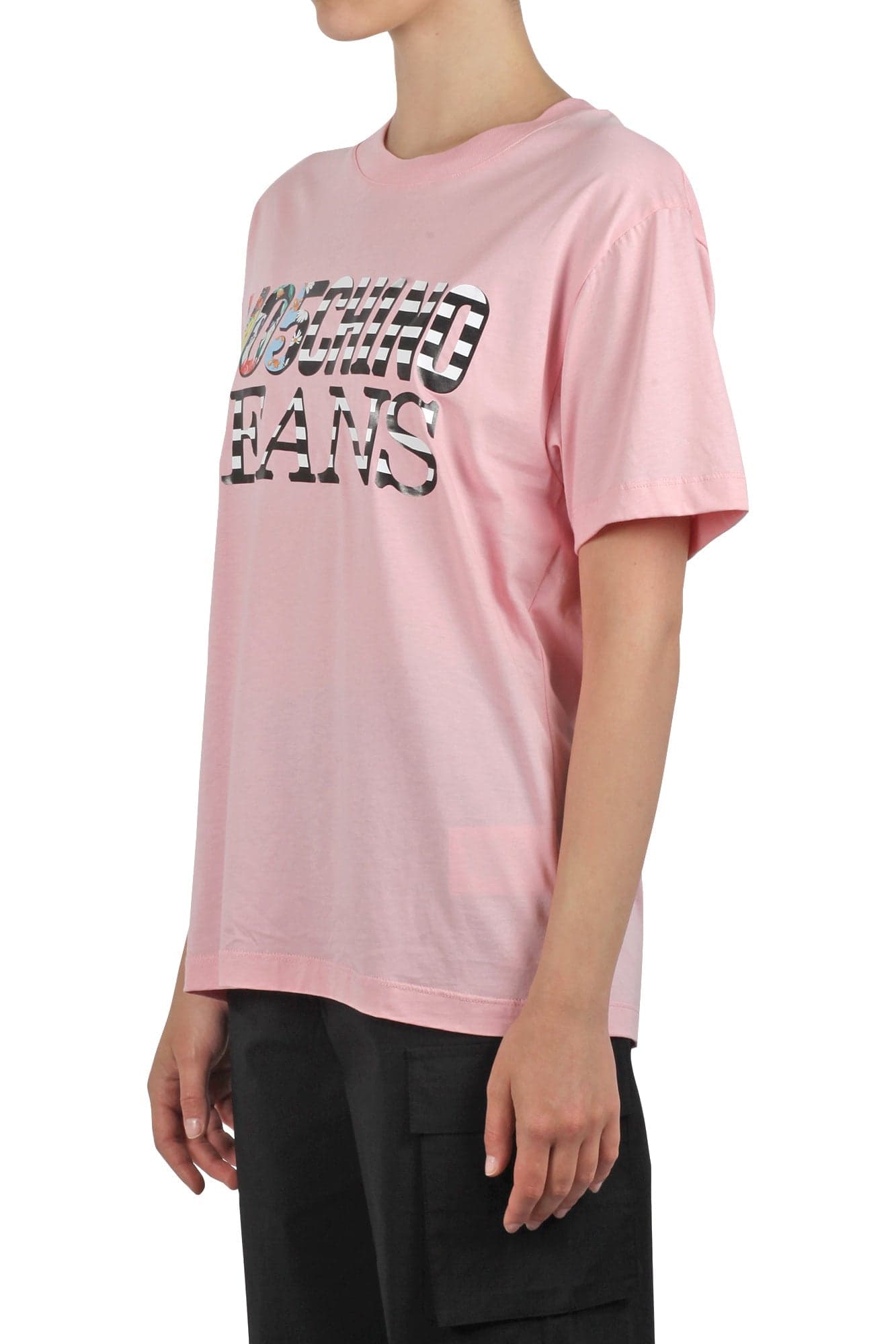 MO5CH1NO JEANS - MOSCHINO MO5CH1NO JEANS - Moschino - T-shirt - 431641 - Rosa da donna in T-shirt Drestige - Casamassima, commercioVirtuoso.it
