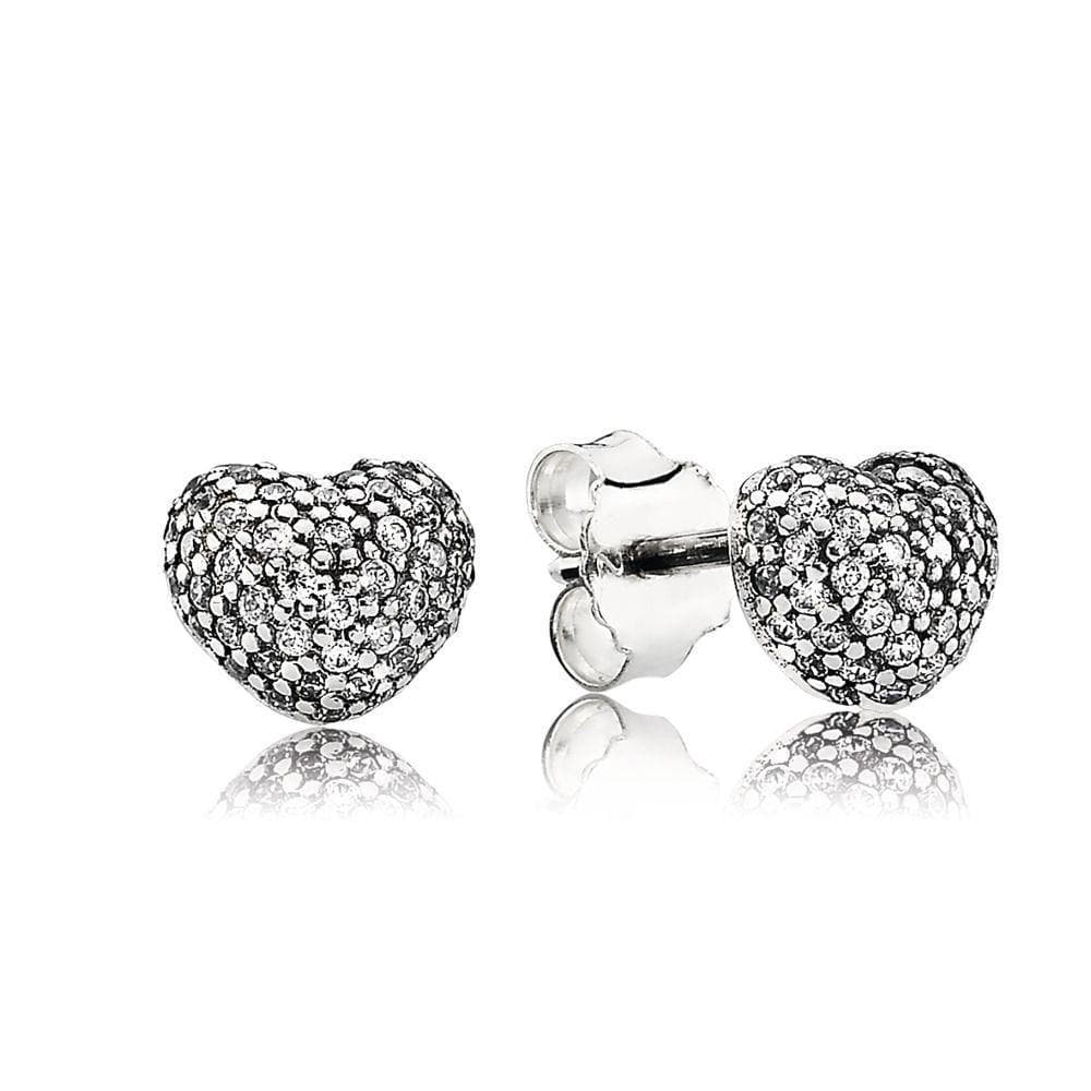 Pandora Orecchini A Lobo Con Cuore In Pavé in Orecchini Alba Gioielli - Casoria, commercioVirtuoso.it