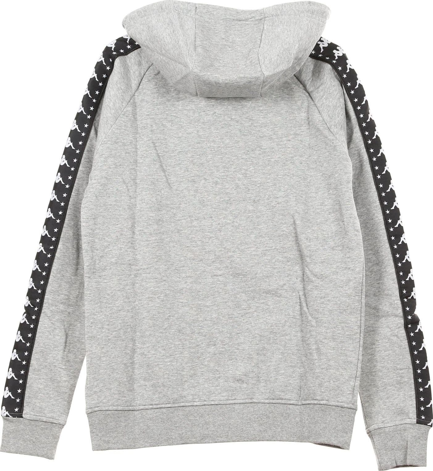KAPPA Felpa Cappuccio Uomo Authentic Porta Grey Md Melange/black da uomo in Felpe con cappuccio Drestige - Casamassima, commercioVirtuoso.it