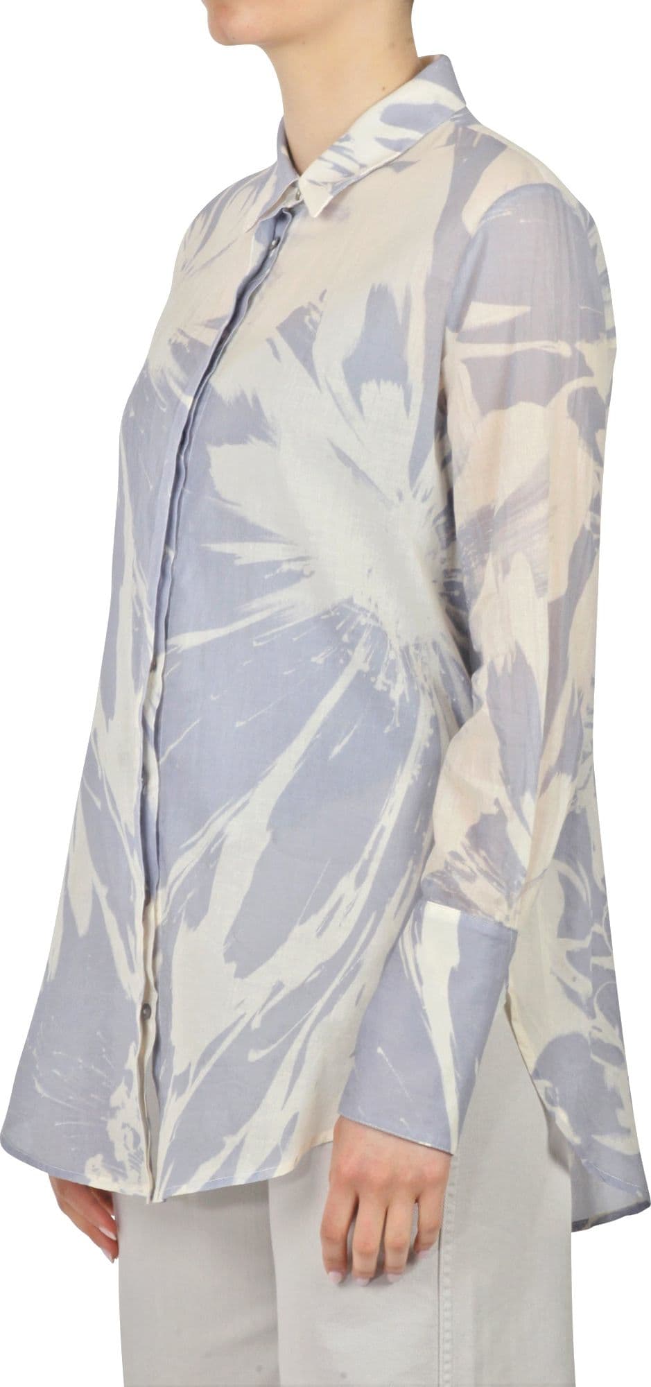 ALESSIA SANTI Alessia Santi - Camicia - 450173 - Lilla/Avena da donna in Bluse e camicie Drestige - Casamassima, commercioVirtuoso.it