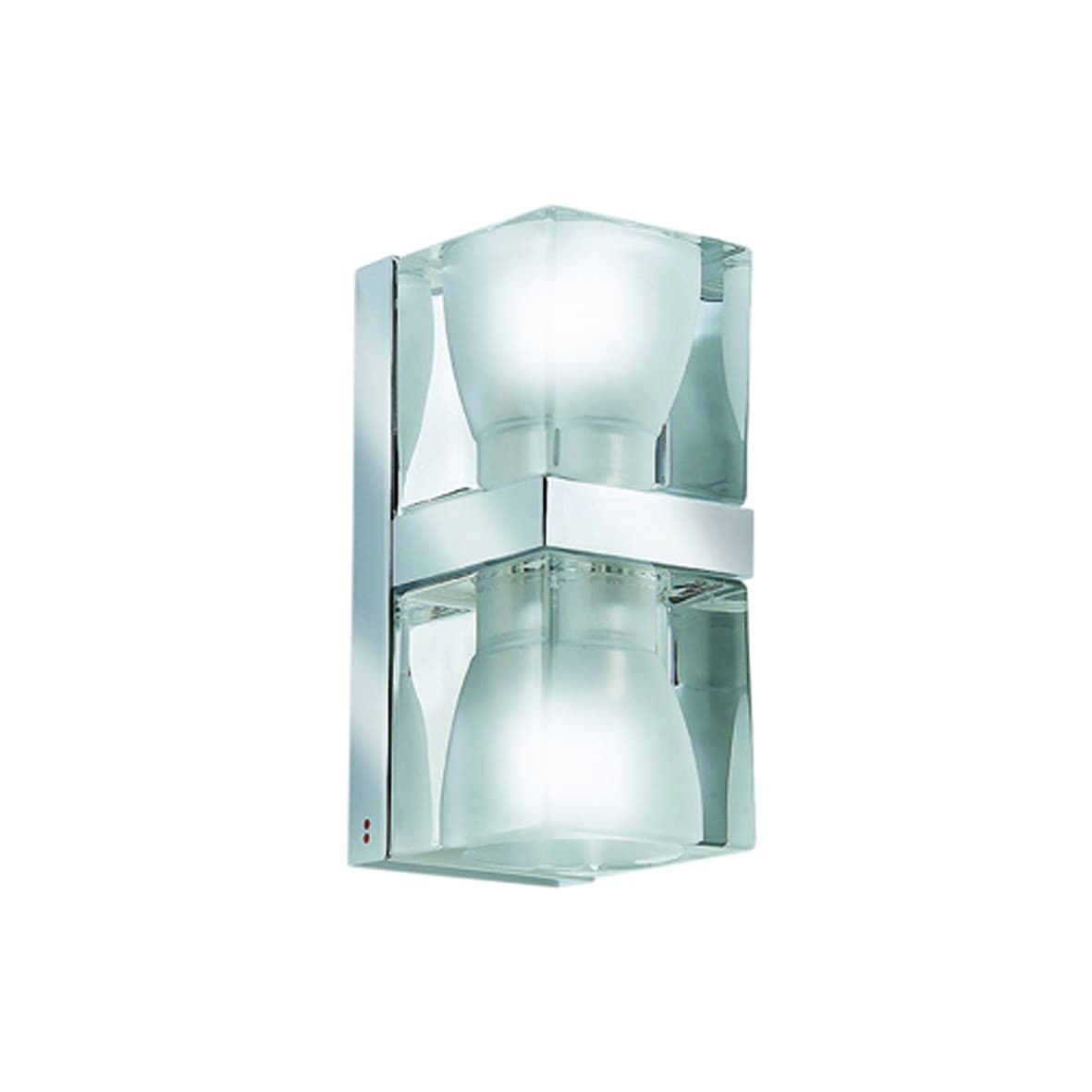 Lampada a parete Fabbian Cubetto biemissione - 2