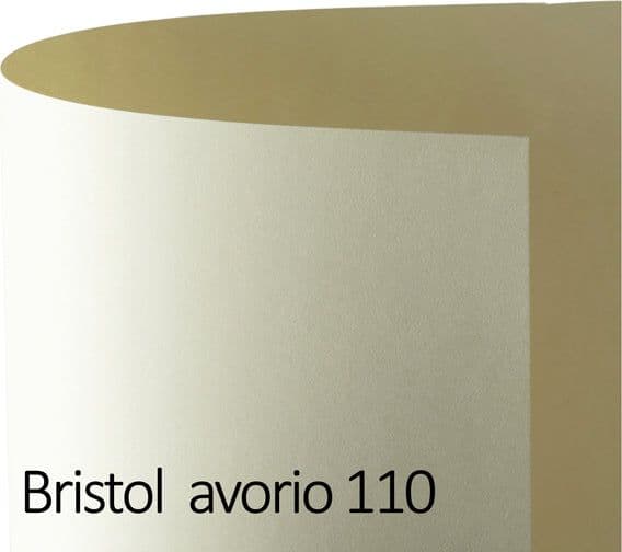 Conf.25 cartoncino Bristol Color 200gr 50x70cm avorio 110 Favini