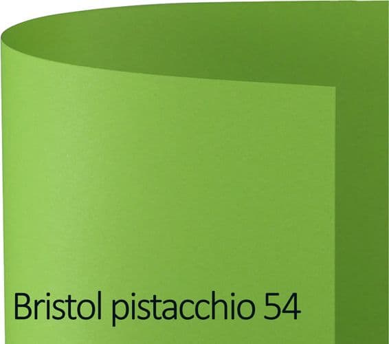 Conf.10 cartoncino Bristol Color 200gr 100x70cm pistacchio 54 Favini