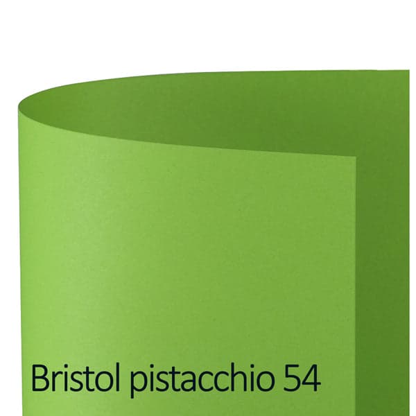 Conf.10 cartoncino Bristol Color 200gr 100x70cm pistacchio 54 Favini