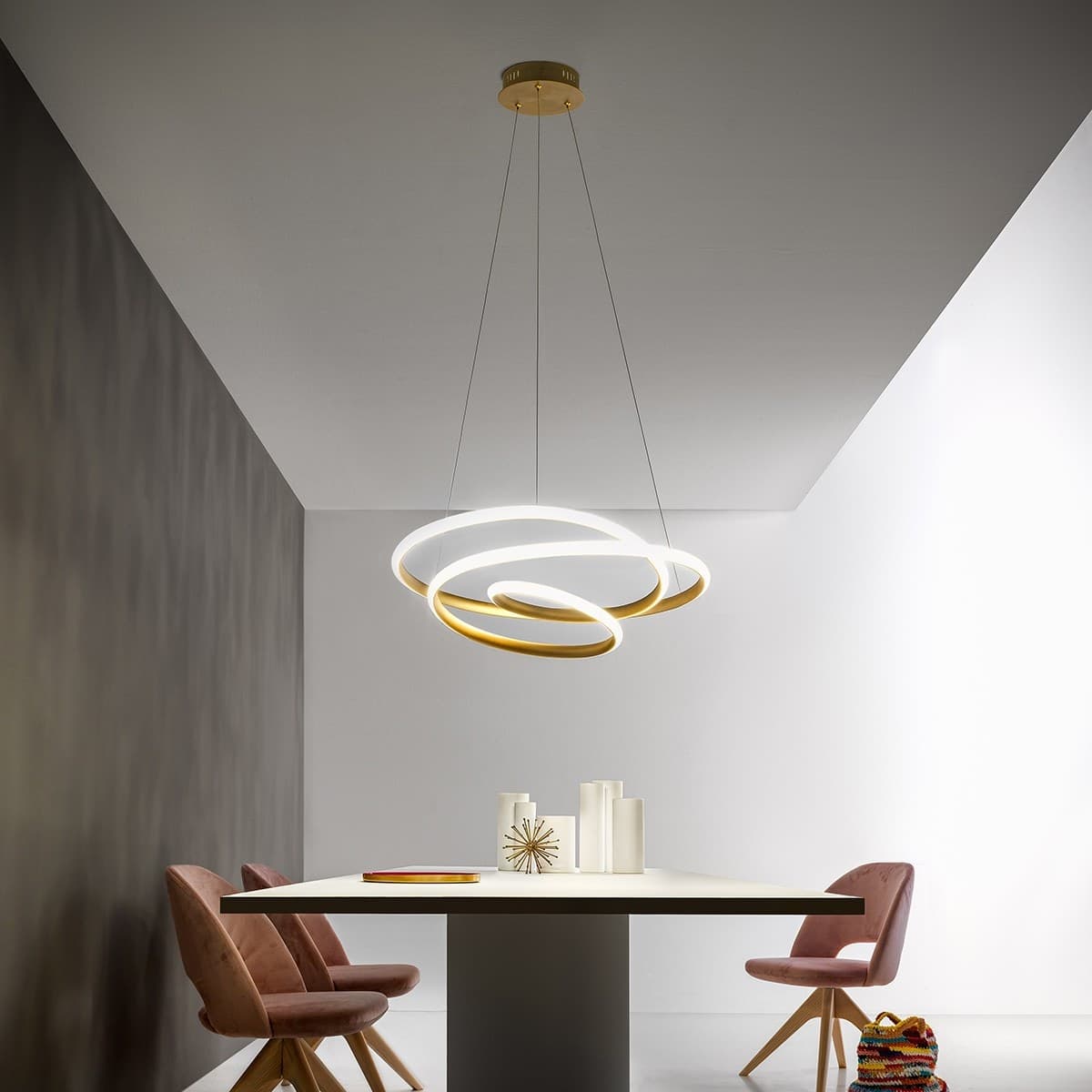 Lampadario led Gea Luce DIVA SP O moderna alluminio sospensione in Lampade a sospensione Lampadari Bartalini - Colle di Val d’Elsa, commercioVirtuoso.it