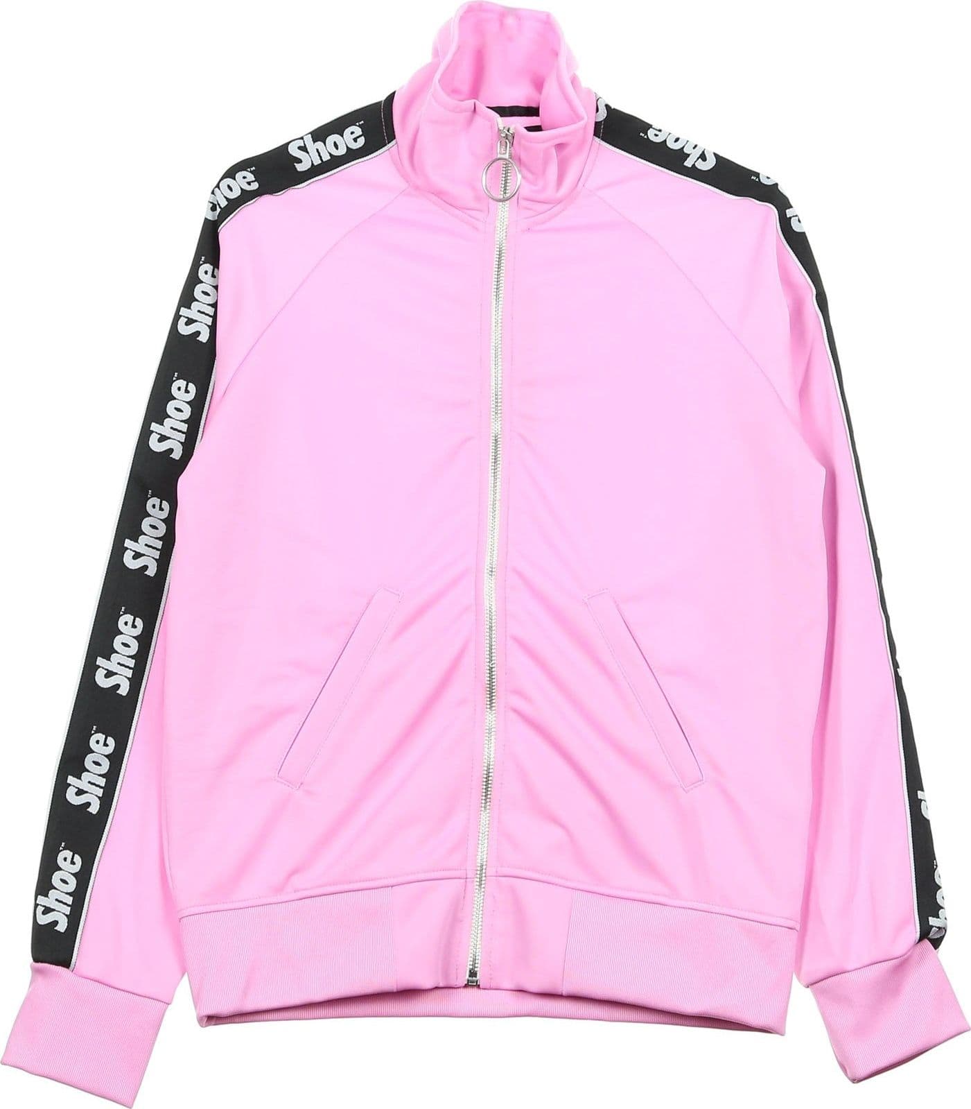 SHOESHINE Giacca Tuta Donna Bomber Sweatshirt Logo Bands Pink