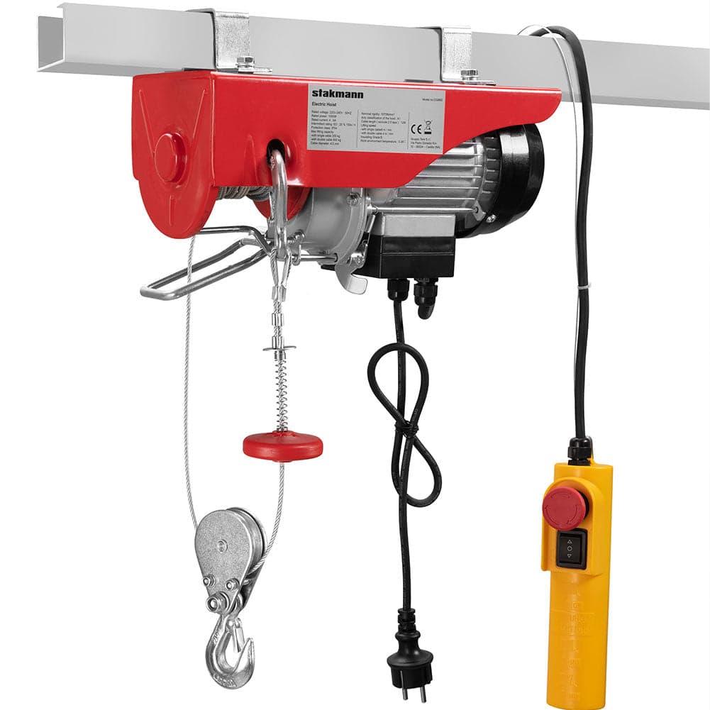 Paranco Elettrico Verricello Montacarichi 300/600kg Sollevatore 1050Watt con Accessori in Argani elettrici Danyx - Casoria, commercioVirtuoso.it