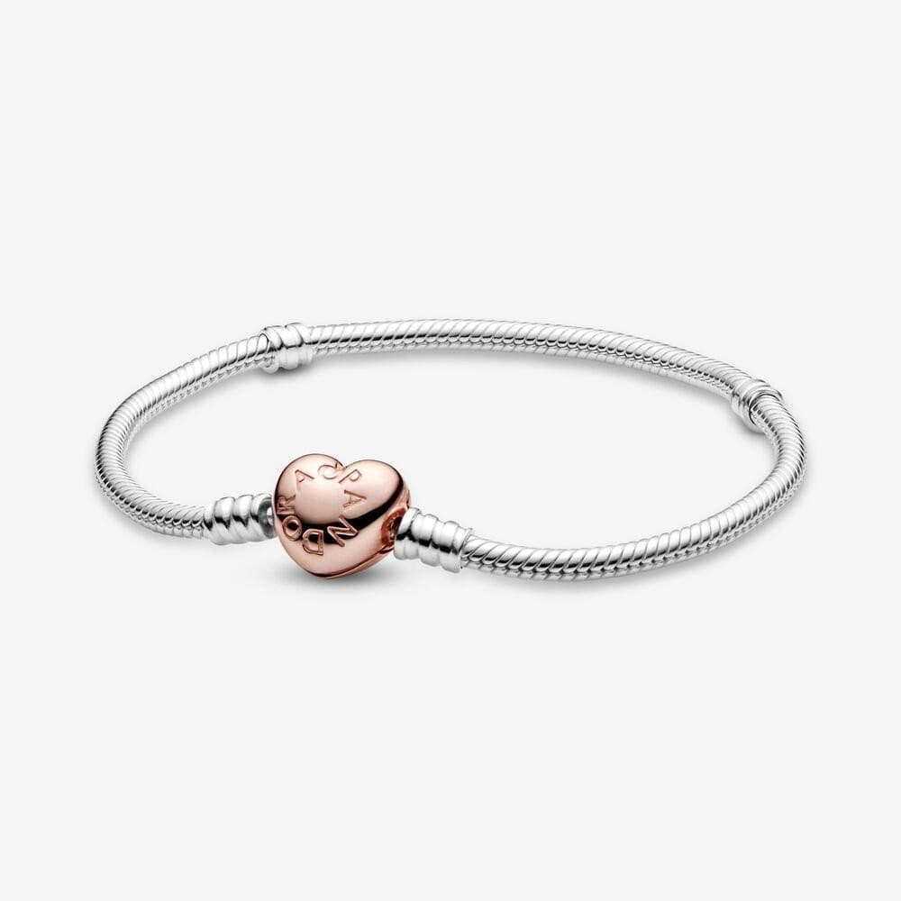 Pandora Bracciale Moments con maglia snake e chiusura a cuore in Bracciali Alba Gioielli - Casoria, commercioVirtuoso.it