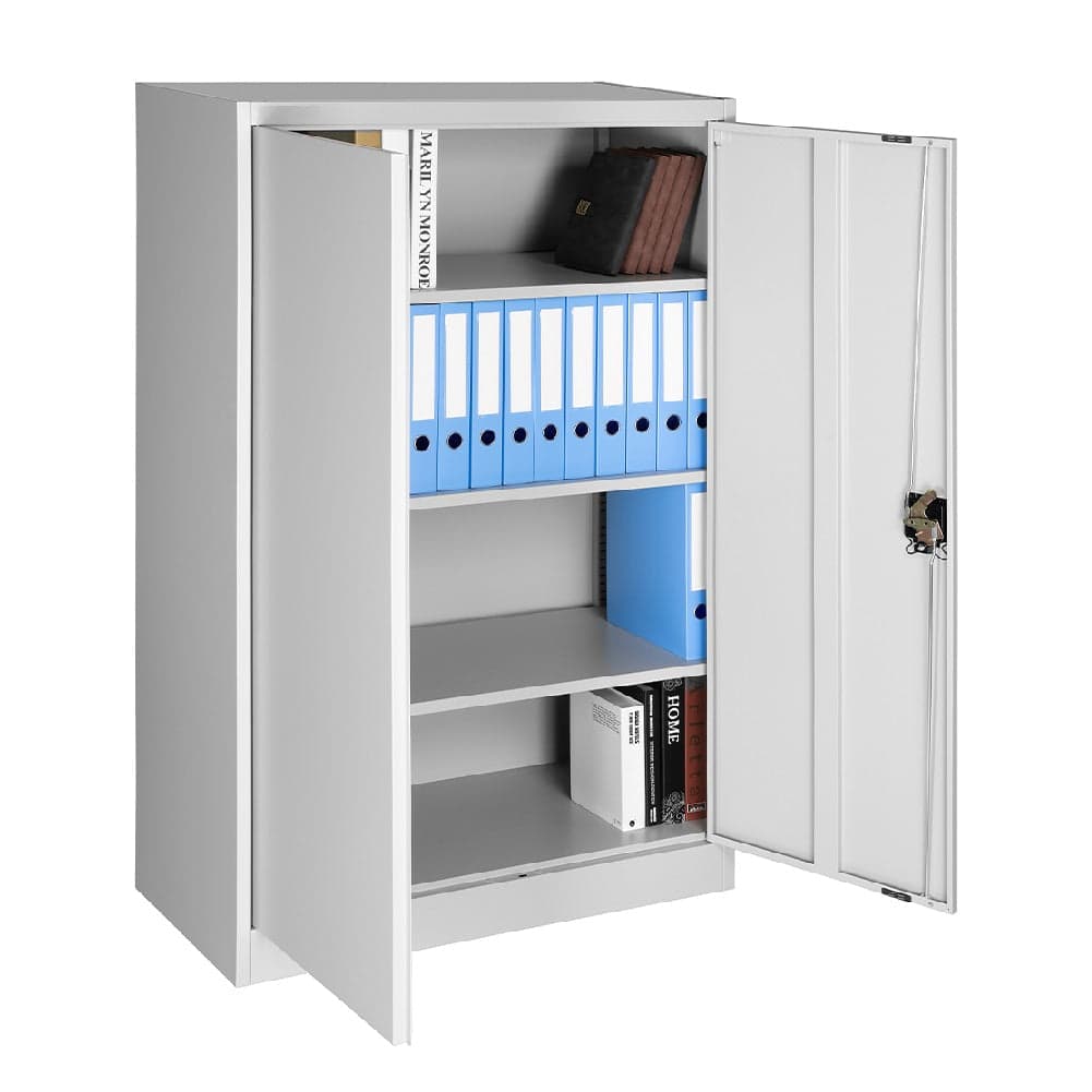 Mobile Ufficio Casa in Acciaio Laminato Porta Documenti 2 Chiavi 90x40 H140cm Grigio in  Danyx - Casoria, commercioVirtuoso.it