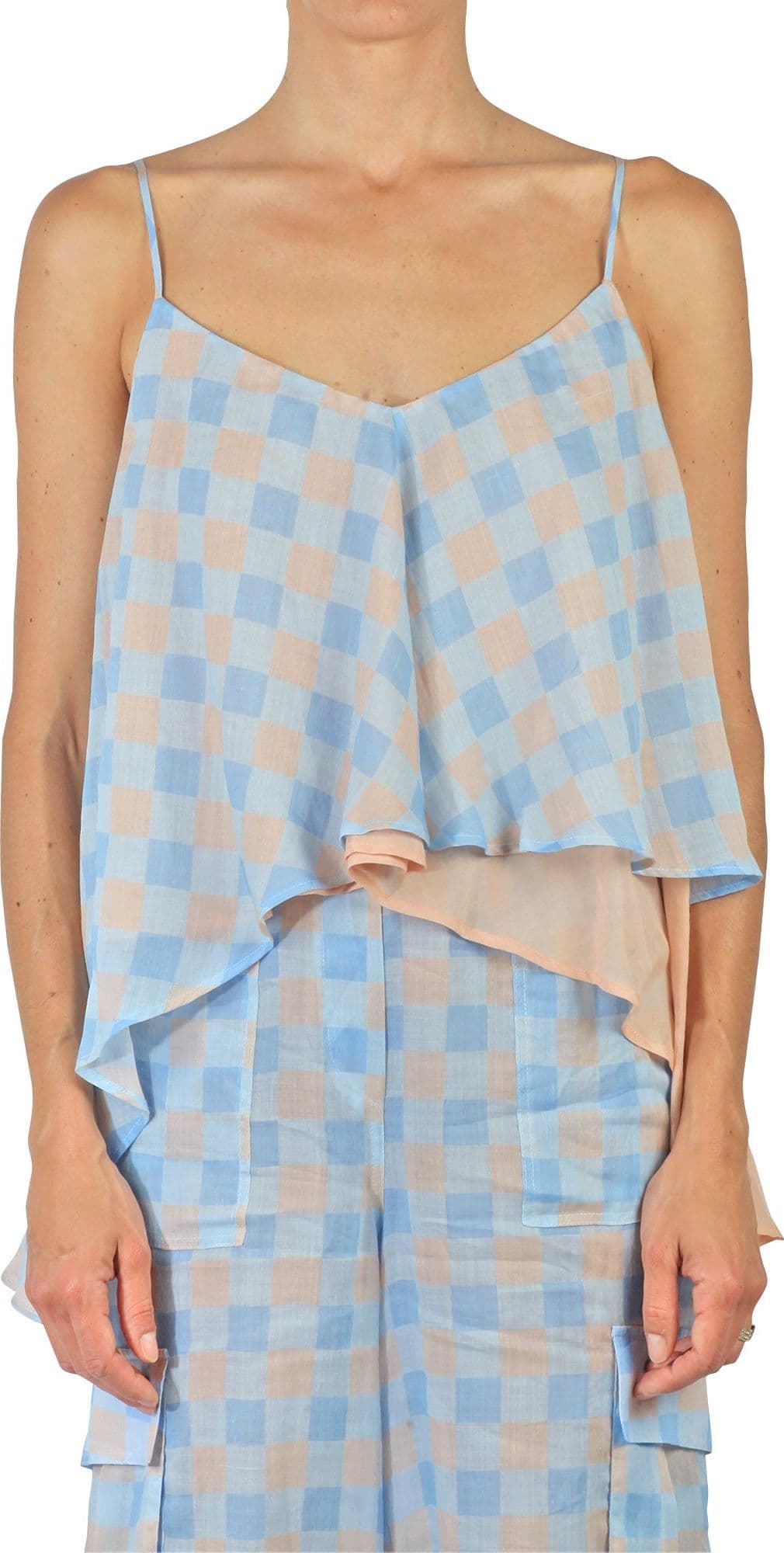 Semi-Couture Semi Couture - Top - 431790 - Fantasia Azzurro da donna in Canotte e top Drestige - Casamassima, commercioVirtuoso.it