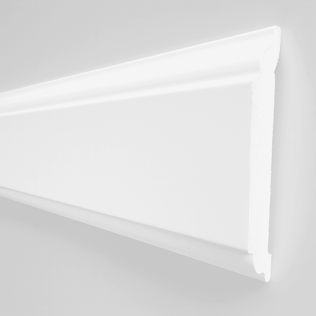 *STOCK FOLLI* Profilo o cornice per boiserie in Polimeri Bianco RAL 9016 verniciabile 70X15mm (Prezzo al metro) in Battiscopa Eternal Parquet - Ariano Irpino, commercioVirtuoso.it