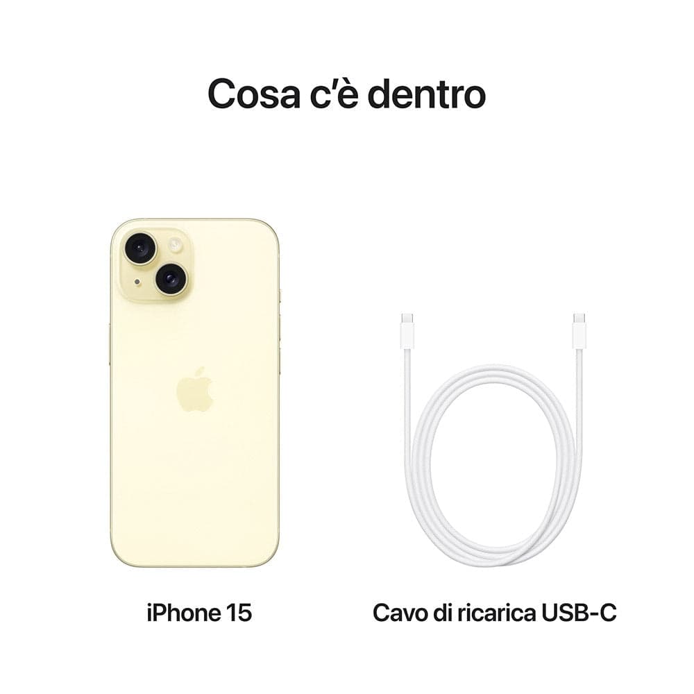 Apple Iphone 15 128Gb Giallo Yellow EU in Cellulari e Smartphone Prezzo Bomba Store - Casalnuovo di Napoli, commercioVirtuoso.it