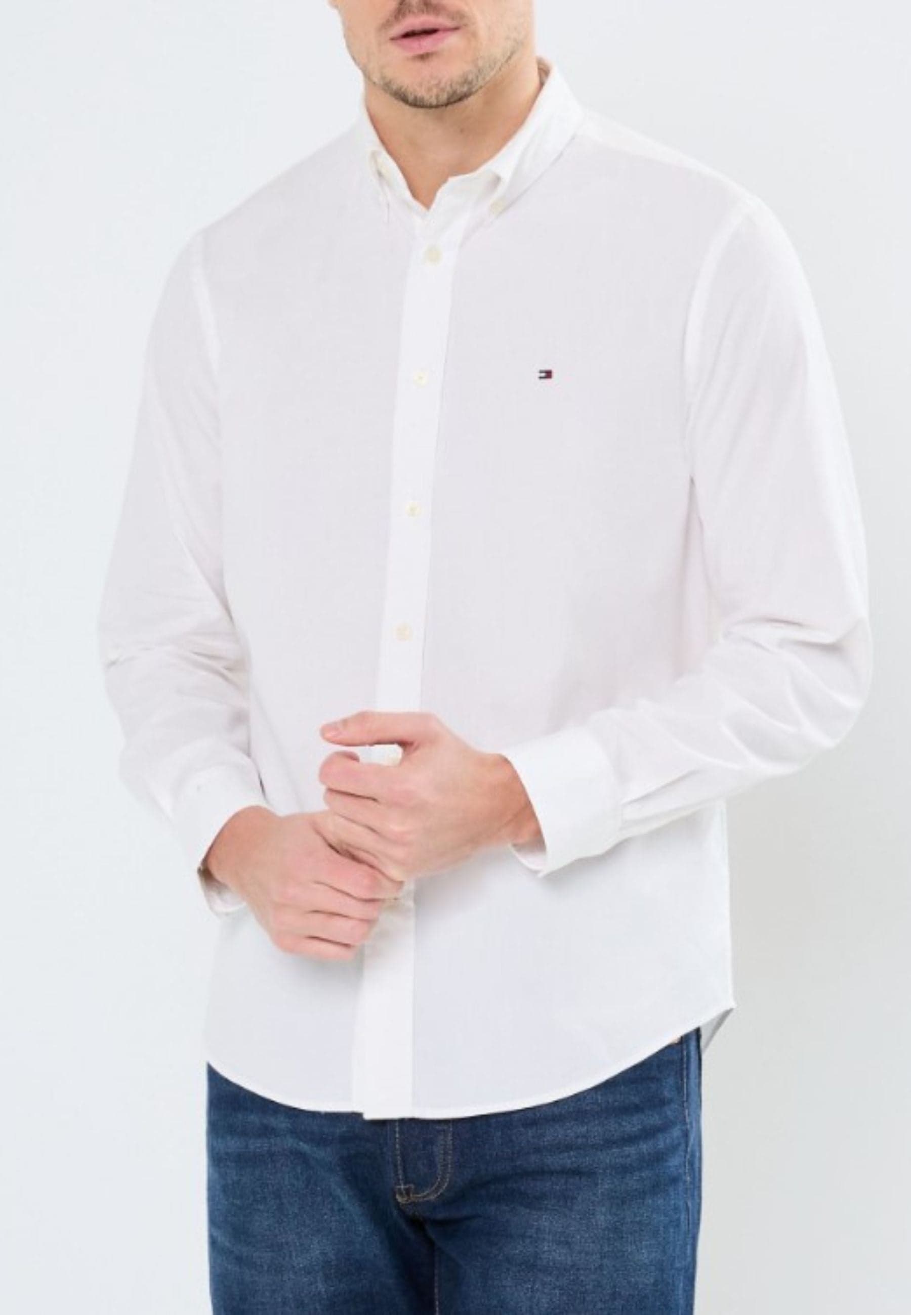 Tommy Hilfiger CAMICIA CORE FLEX POPLIN SOLID RF SHIRT da uomo in Camicie casual Drestige - Casamassima, commercioVirtuoso.it