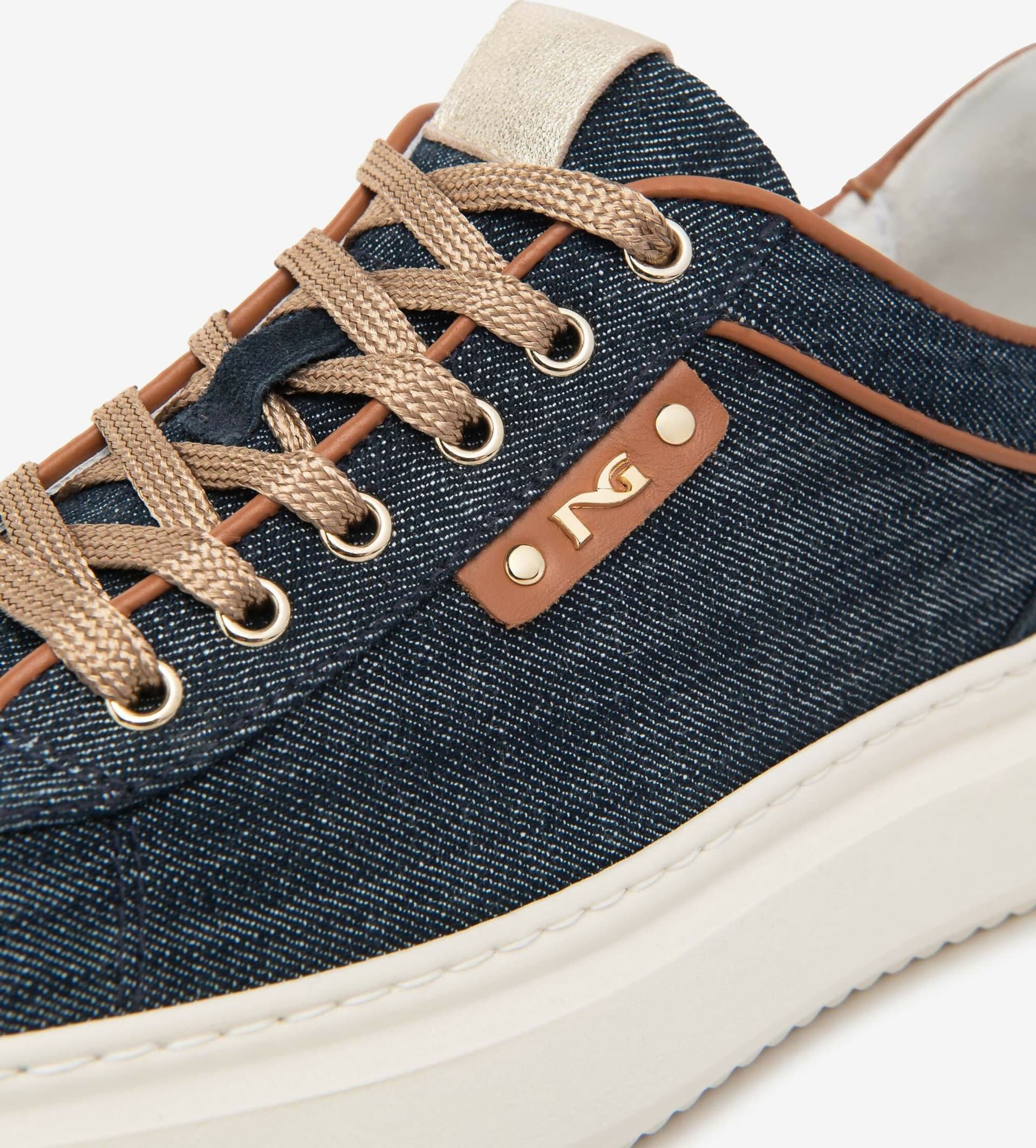 NeroGiardini Donna Sneakers in Tessuto e Pelle in Sneaker casual Cantali Calzature - Randazzo, commercioVirtuoso.it