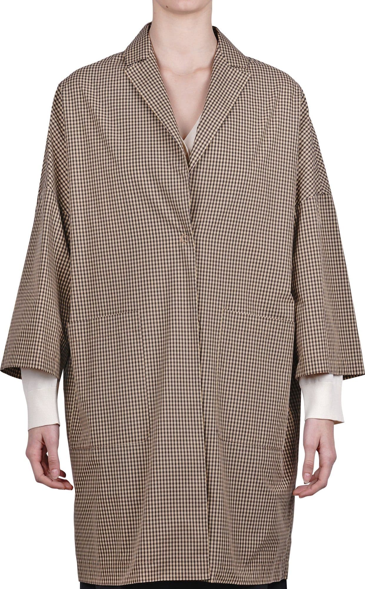 Semi-Couture Semi Couture - Cappotto - 470953 - Fantasia Beige da donna in Cappotti Drestige - Casamassima, commercioVirtuoso.it