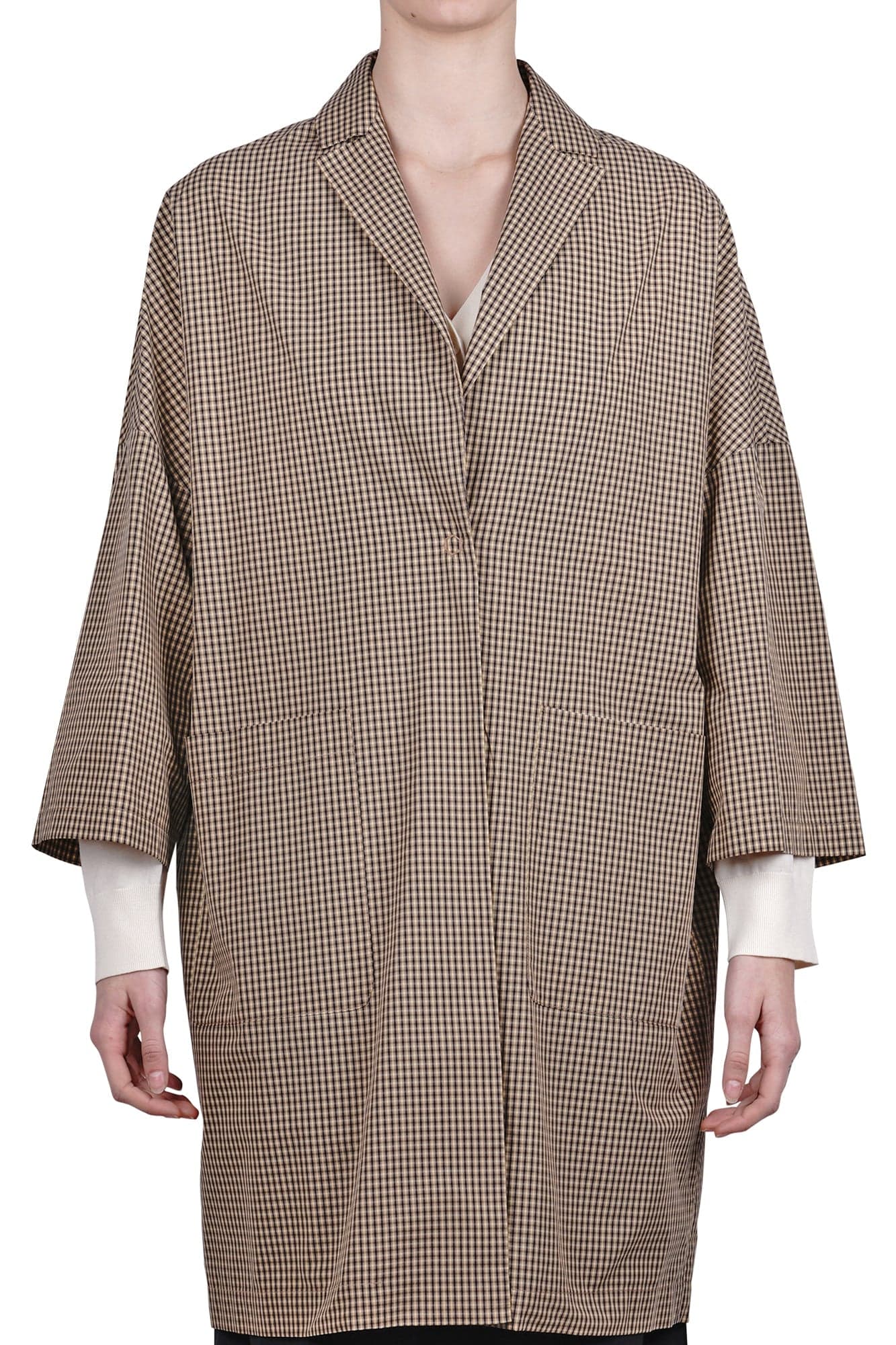 Semi-Couture Semi Couture - Cappotto - 470953 - Fantasia Beige da donna in Cappotti Drestige - Casamassima, commercioVirtuoso.it