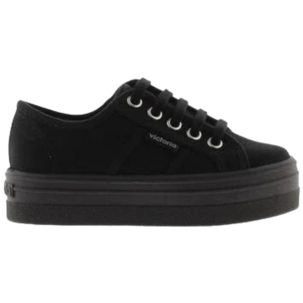 Victoria scarpe tela zeppa Barcellona nere in Scarpe col tacco Prodotti di Classe - Nocera Superiore, commercioVirtuoso.it