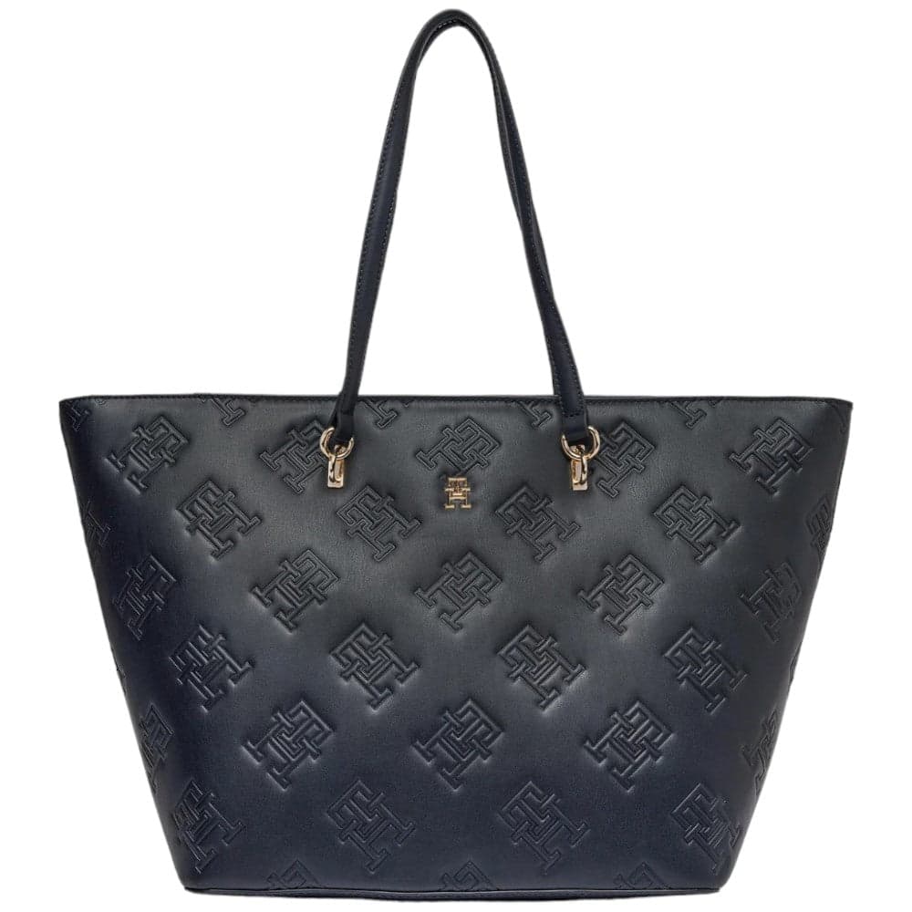 Tommy Hilfiger borsa tote mono blu AW0AW15726