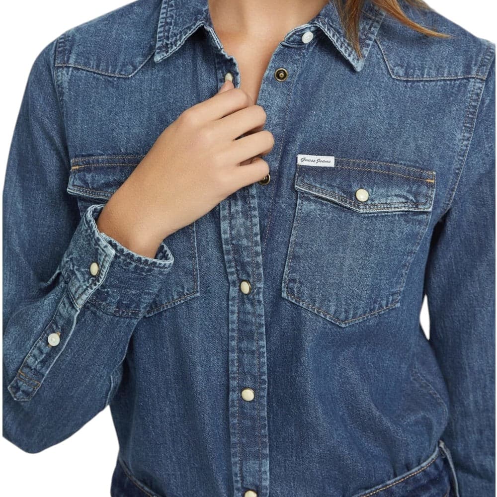 Guess Jeans camicia jeans slim W4YH35 D5EI3 D4RW Camicie Guess Jeans