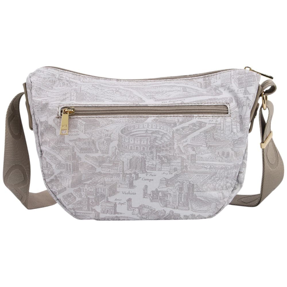 YNot borsa hobo bag small latte linea GUM stampa Roma GUM004S5 Borse YNot