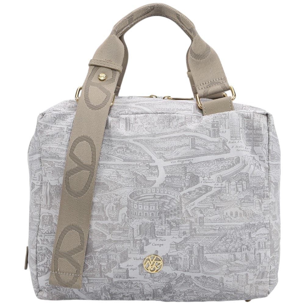 YNot borsa Boston bag small latte linea GUM stampa Roma GUM009S5