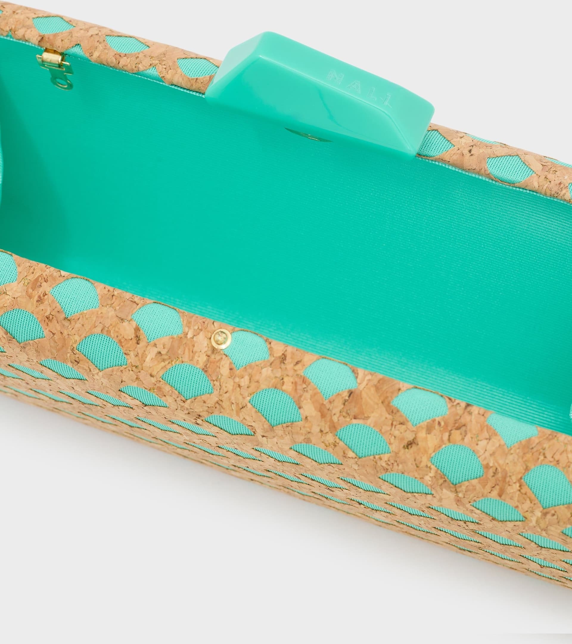 Clutch nadia sughero stampa verde in Cinture Kanal 32 - Santa Maria di Licodia, commercioVirtuoso.it