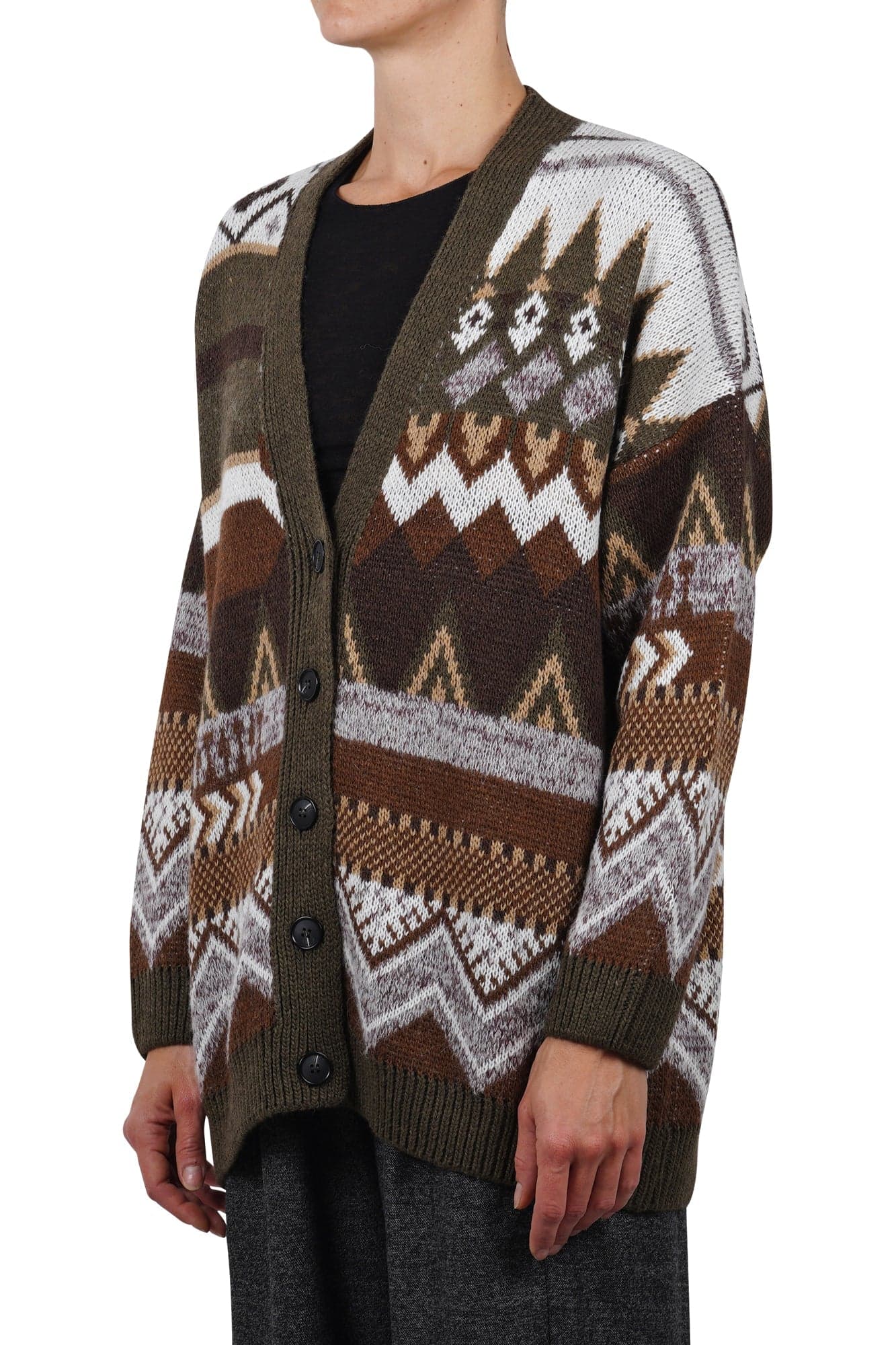 LA FEMME BLANCHE La Femme Blanche - Cardigan - 461501 - Fantasia verdone da donna in Cardigan Drestige - Casamassima, commercioVirtuoso.it
