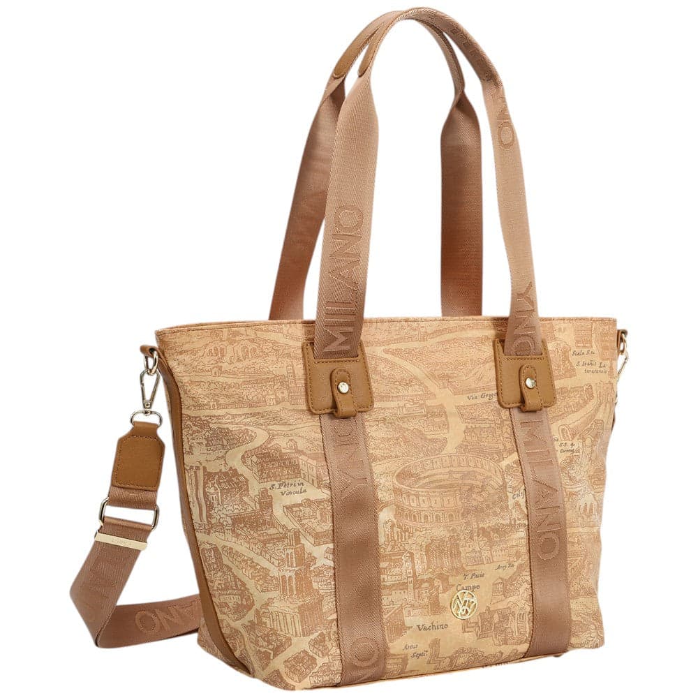 YNot borsa shopping bag small beige linea GUM stampa Roma GUM008S5 Borse YNot