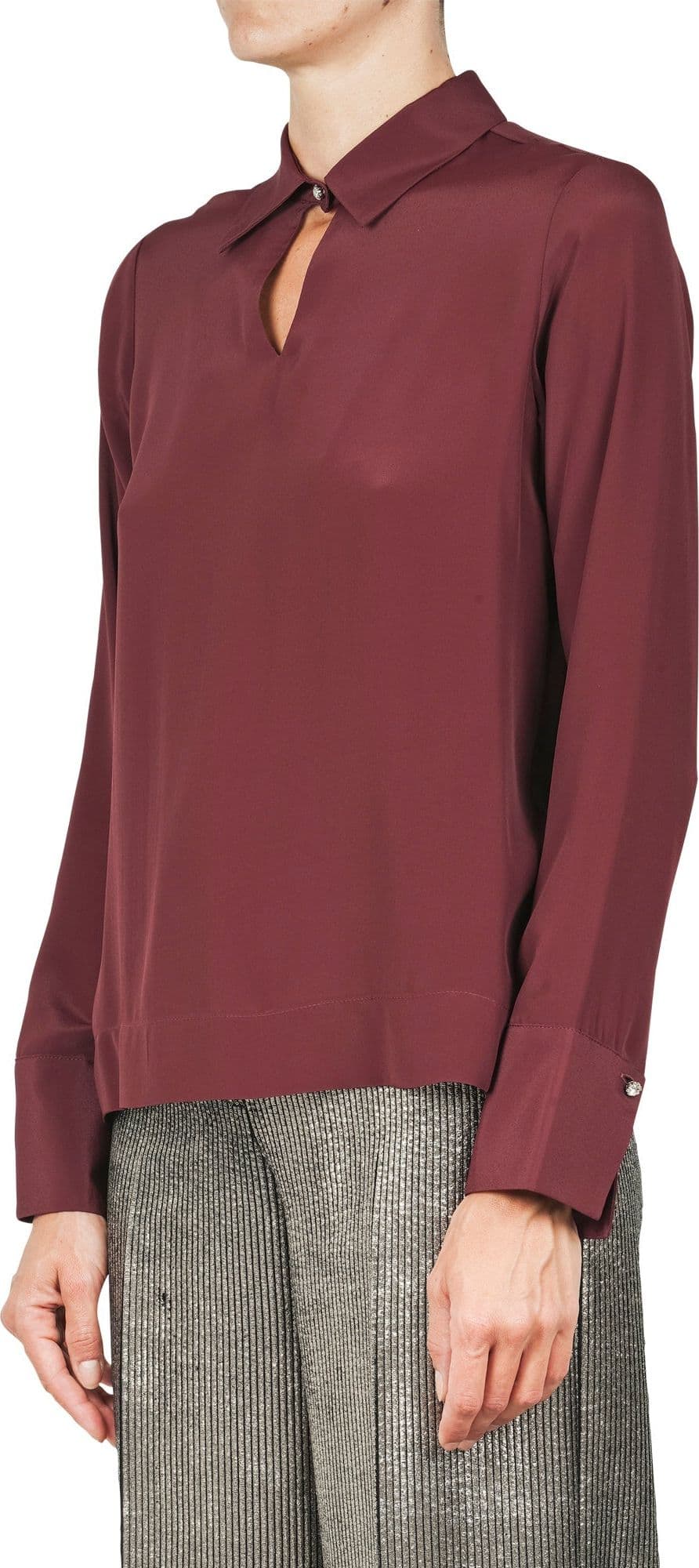 OTTOD'AME Ottod'ame - Blusa - 461134 - Bordeaux da donna in Bluse e camicie Drestige - Casamassima, commercioVirtuoso.it