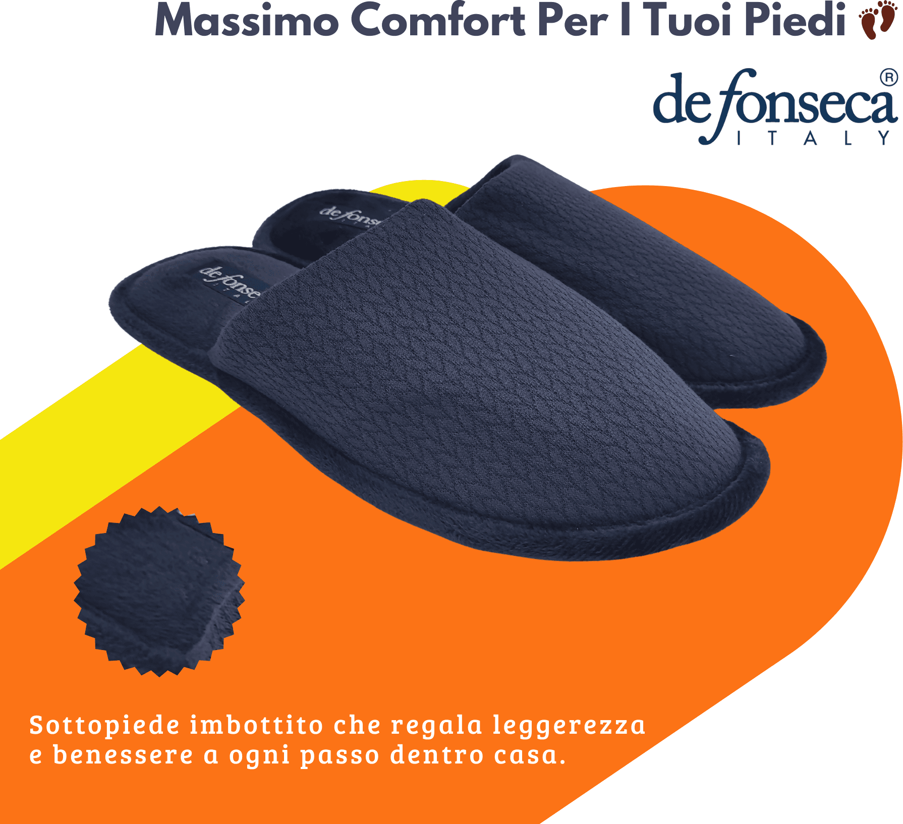 de fonseca Calde Ciabatte Uomo Donna, Pantofole Invernali Chiuse da Casa, Lavabili e per Ospiti in Pantofole Primo Calzature - Venezia, commercioVirtuoso.it