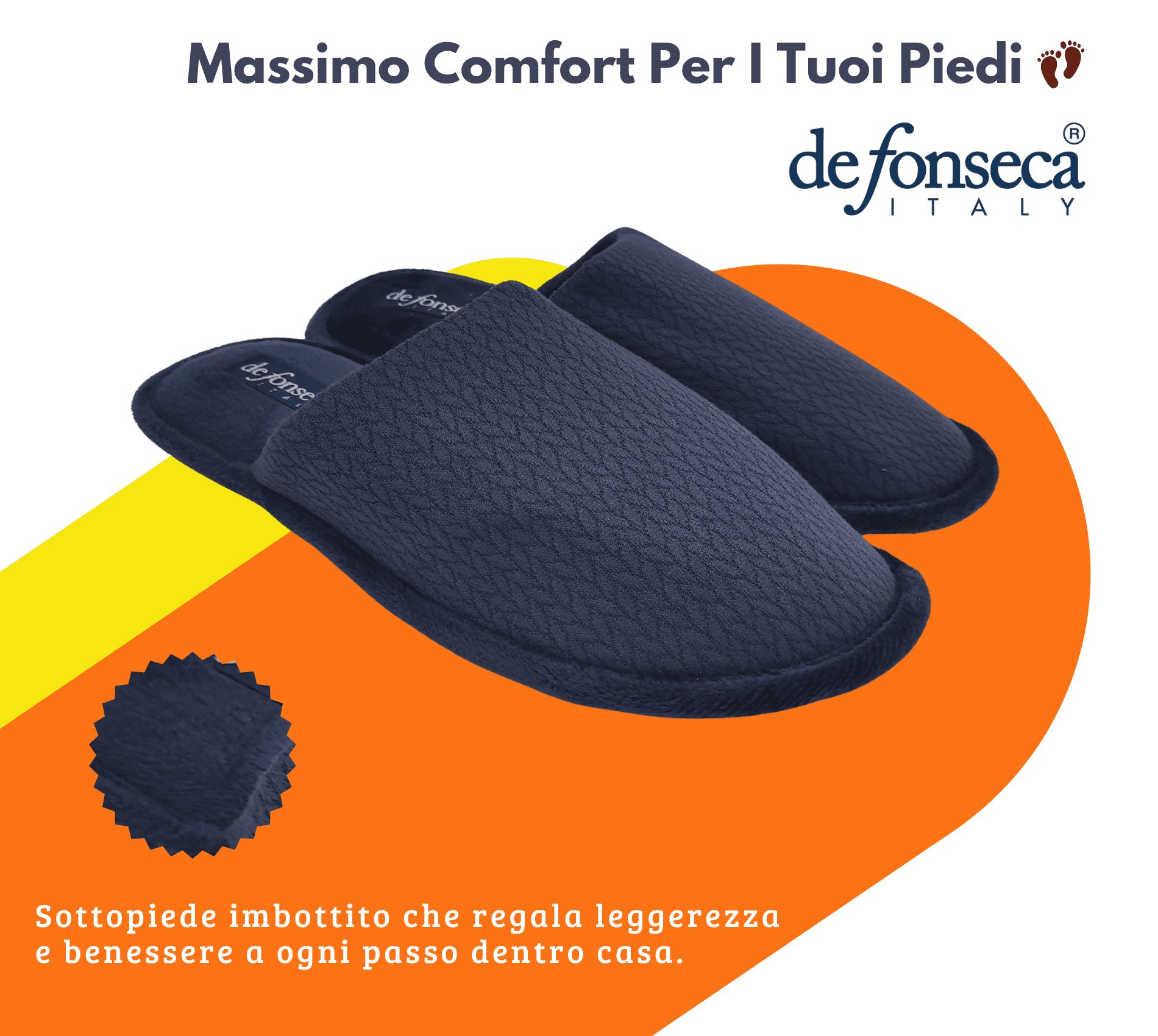 de fonseca Calde Ciabatte Uomo Donna, Pantofole Invernali Chiuse da Casa, Lavabili e per Ospiti in Pantofole Primo Calzature - Venezia, commercioVirtuoso.it