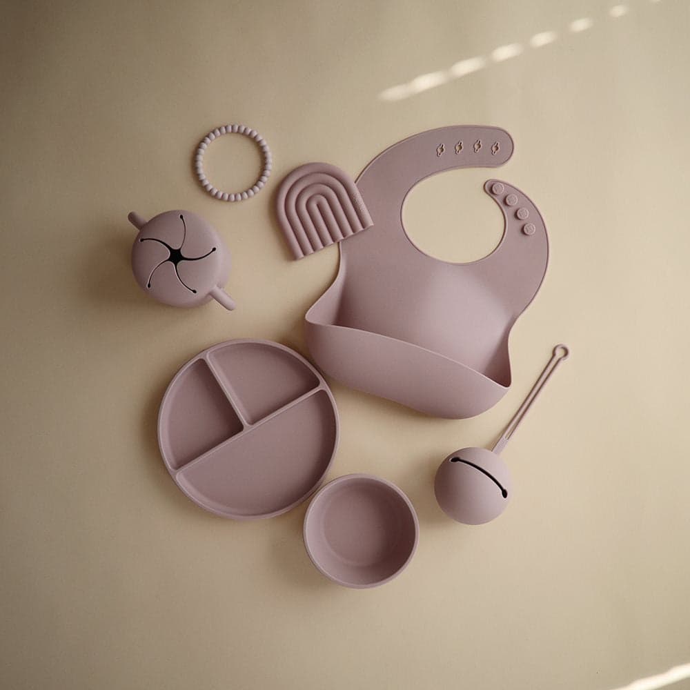 Portaciuccio Solid Soft Lilac 21.5X7.5X7.5 Cm Mushie in Porta succhietto La Casa Del Bebè - Napoli, commercioVirtuoso.it