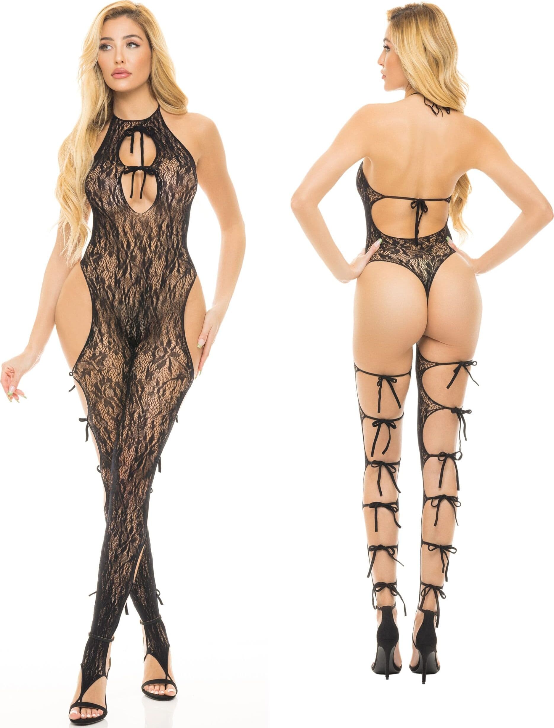 Sexy Tutina Love me Harder Premium Bodystocking Catsuit One size M L intimo nero in prodotto Erosdom - Palmi, commercioVirtuoso.it