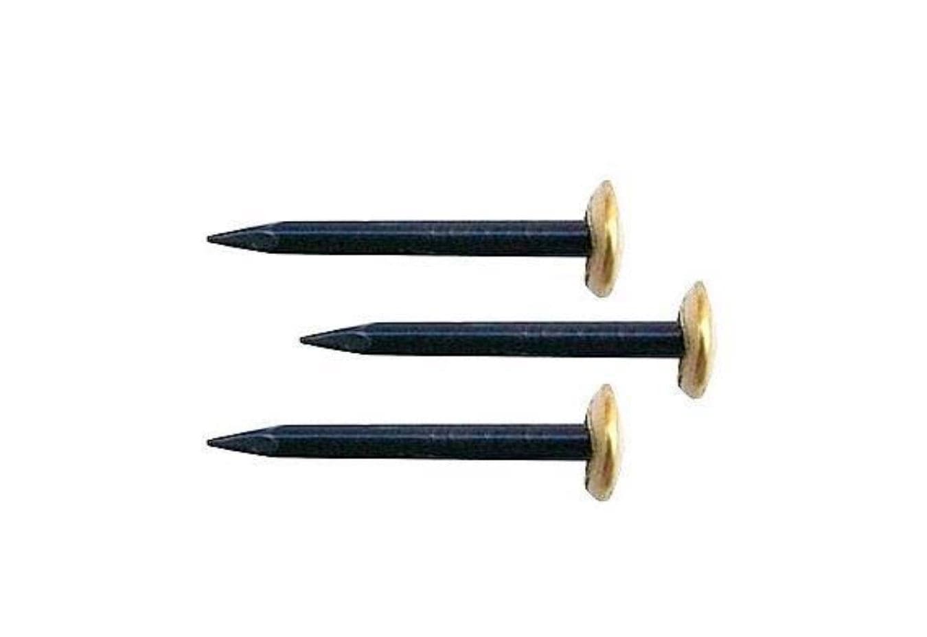ORECA-PUNTE "SIGURD" TESTA RIVESTITA IN OTTONE mm 2,0X20 ACCIAIO TEMPERATO BLU PEZZI 12