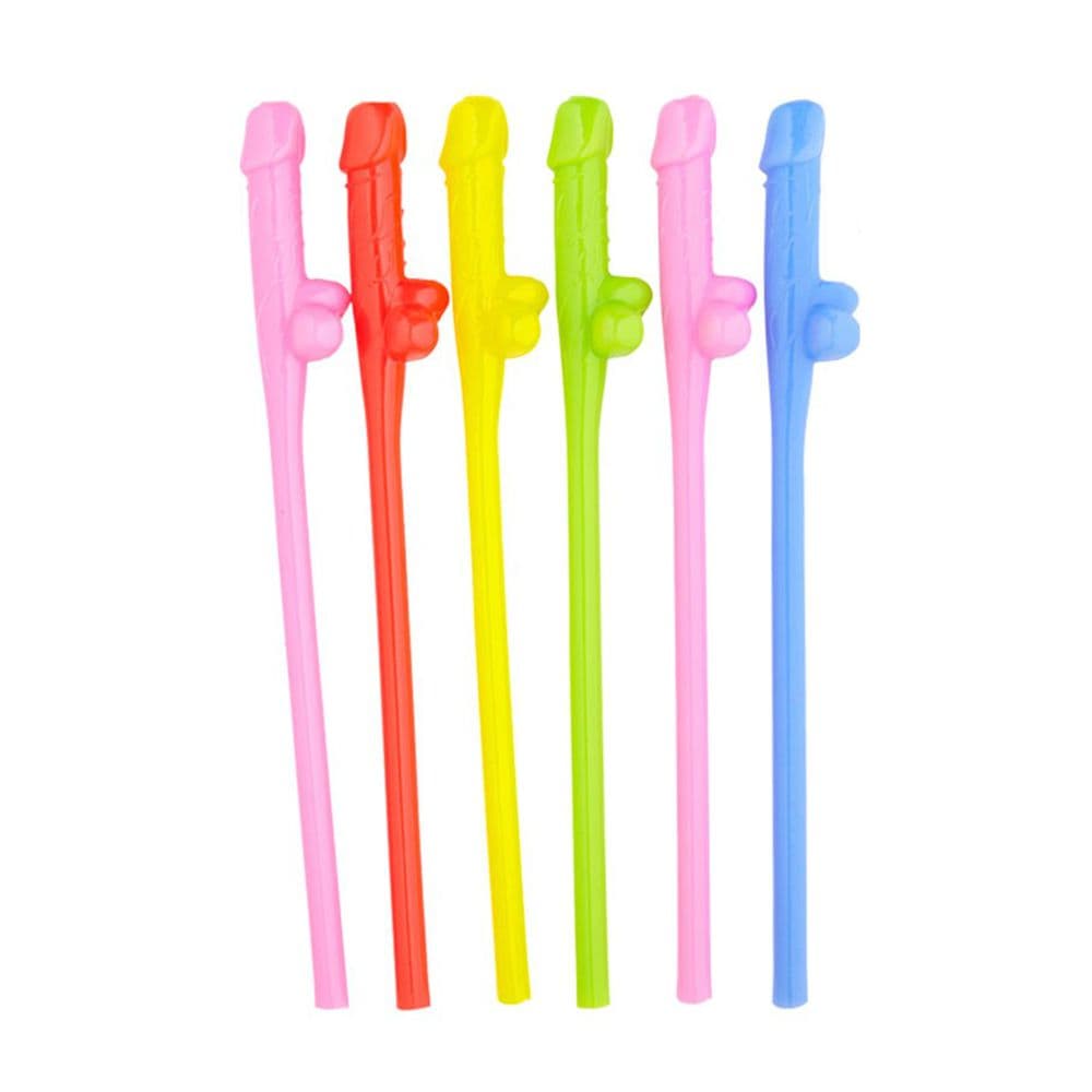 6 cannucce divertenti riutilizzabili con piselli colorati per la sposa alla festa hot di addio al nubilato sexy gadget per adulti 18+ in Cannucce Kondorama - Martinsicuro, commercioVirtuoso.it