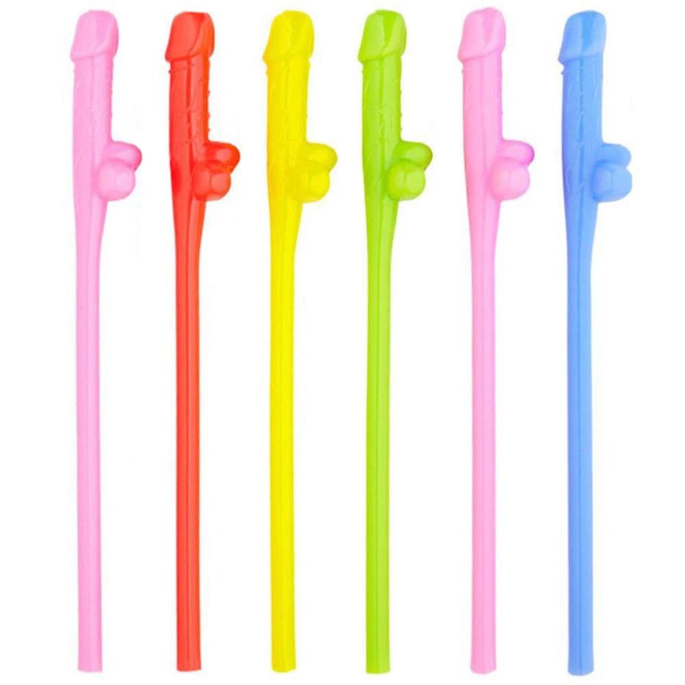 6 cannucce divertenti riutilizzabili con piselli colorati per la sposa alla festa hot di addio al nubilato sexy gadget per adulti 18+ in Cannucce Kondorama - Martinsicuro, commercioVirtuoso.it