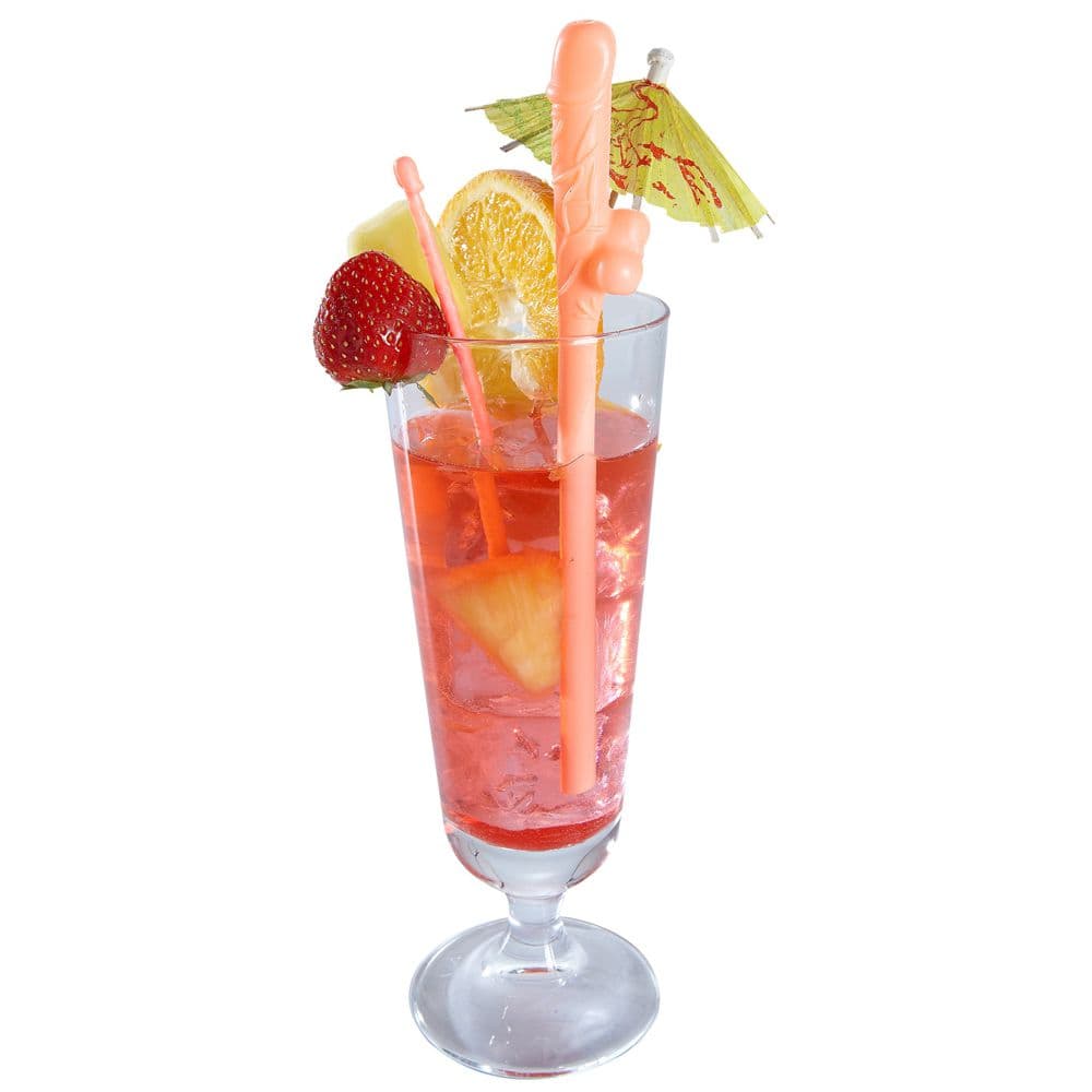 6 cannucce divertenti riutilizzabili con pisello rosa carne per la sposa alla festa hot di addio al nubilato sexy gadget per adulti 18+ in Cannucce Kondorama - Martinsicuro, commercioVirtuoso.it