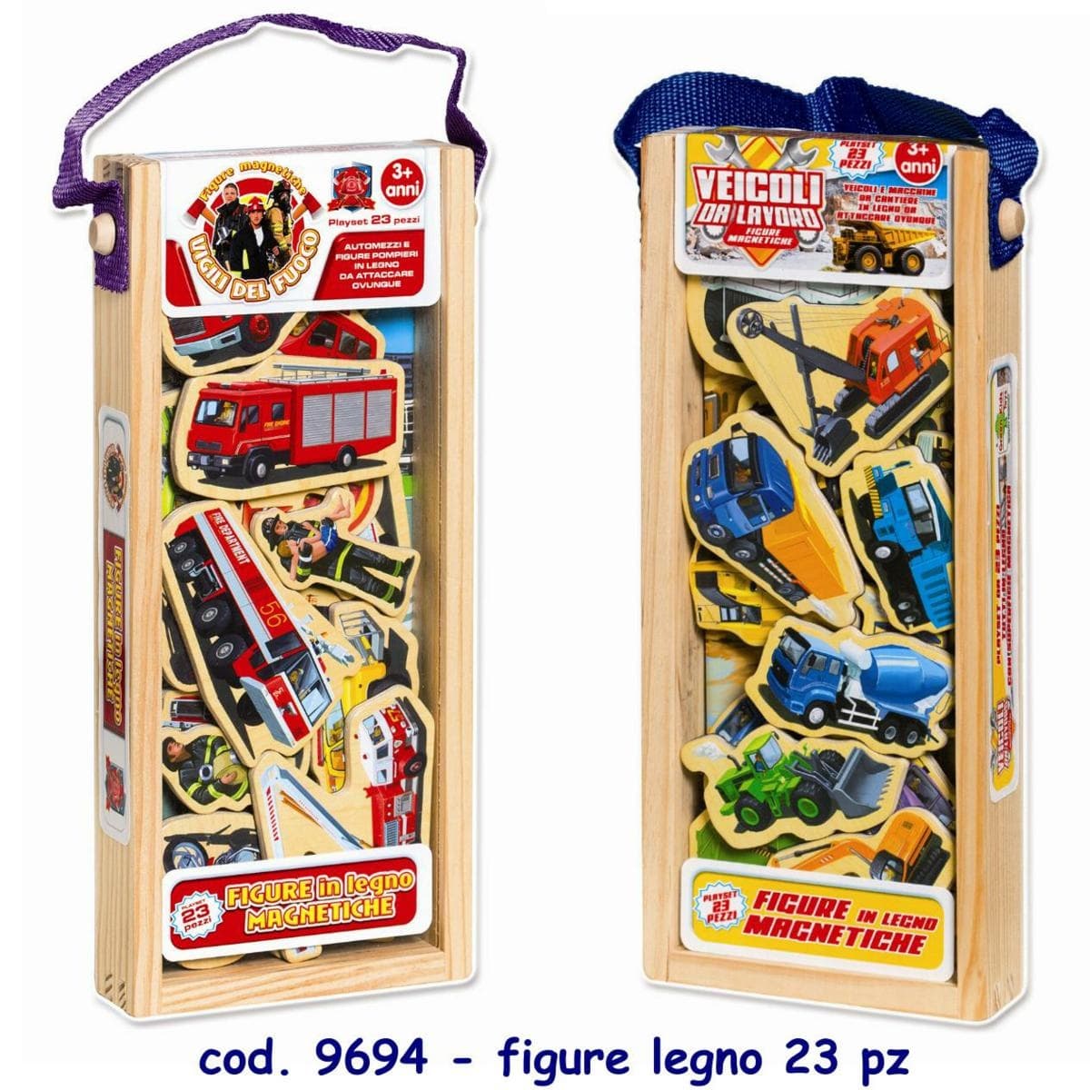 FIGURE LEGNO MEZZI LAVORO MAGNETICHE