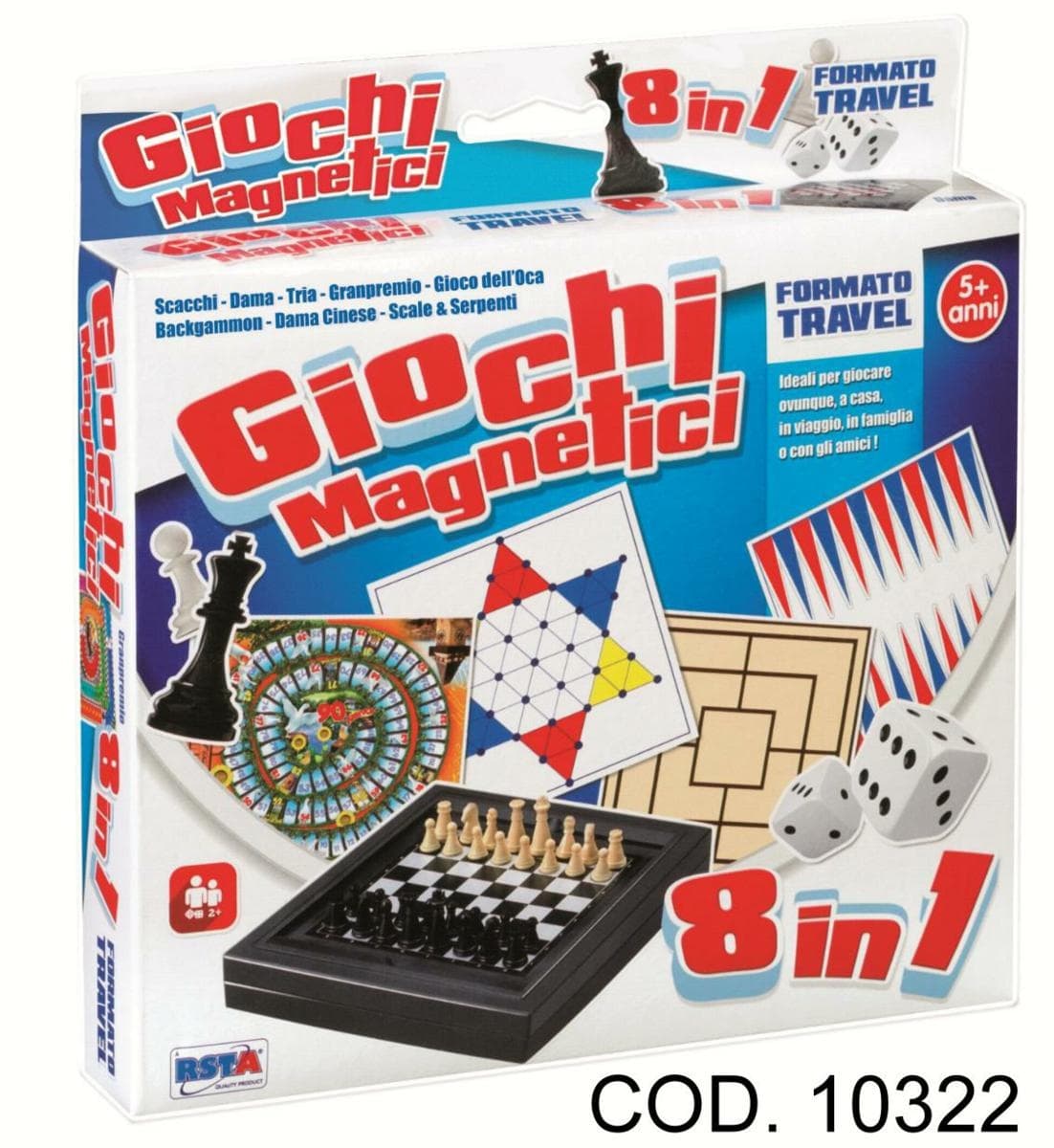 GIOCHI MAGNETICI 8 IN 1