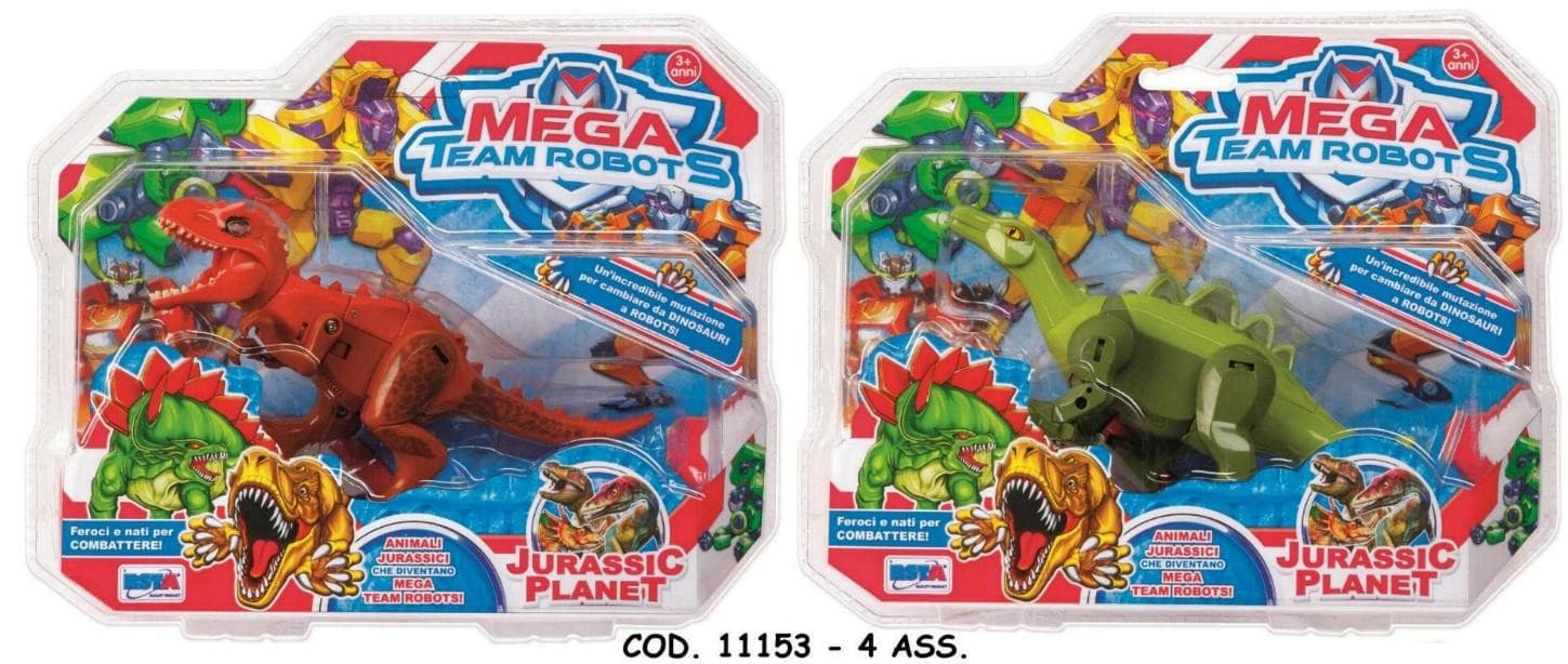 TRASFORMER MEGA TEAM ROBOTS 4 ASS