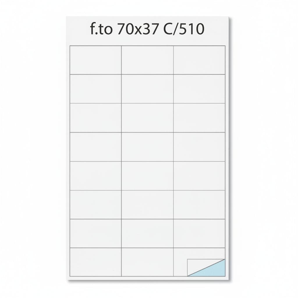 Cf50 fogli etichette a4 70x37 12 mm - X220LWMC510