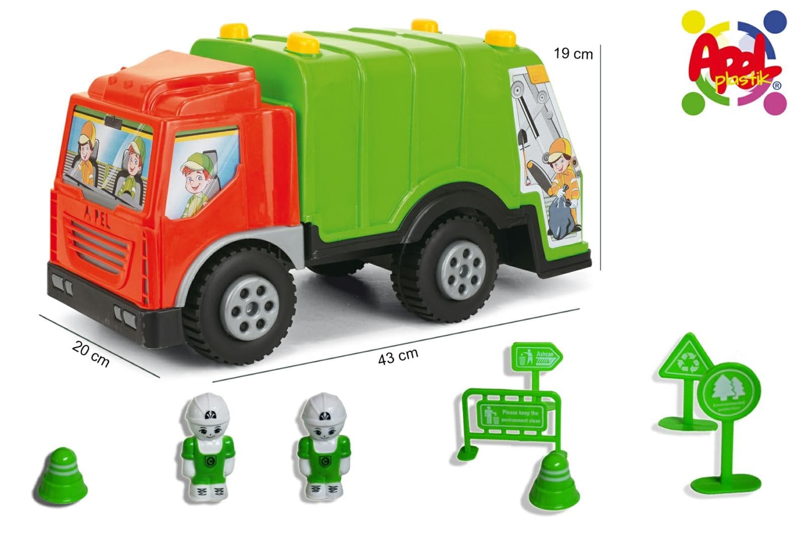 Camion Rifiuti Pulito' con Persona
